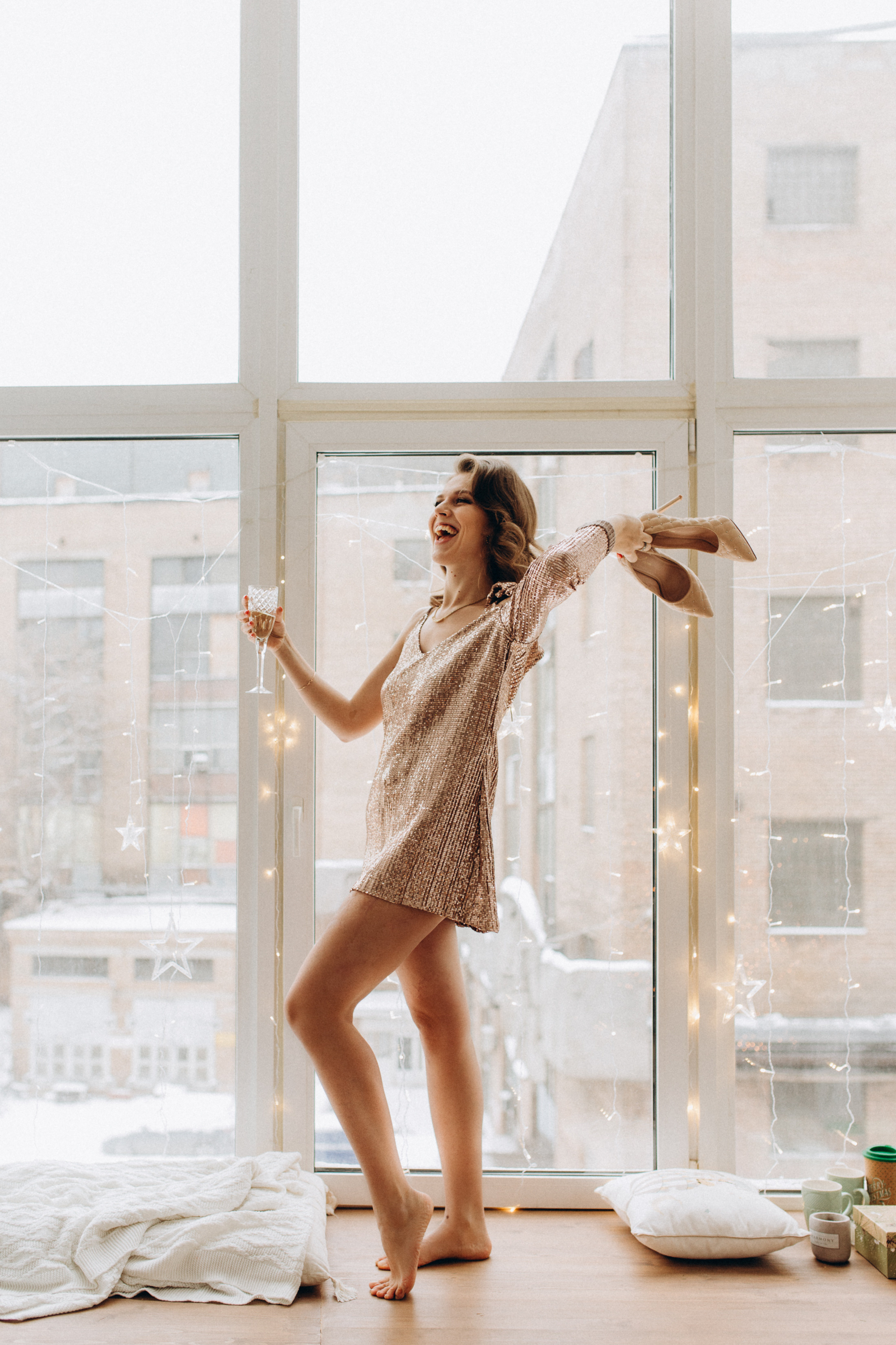 Новогодние Вера и Сережа