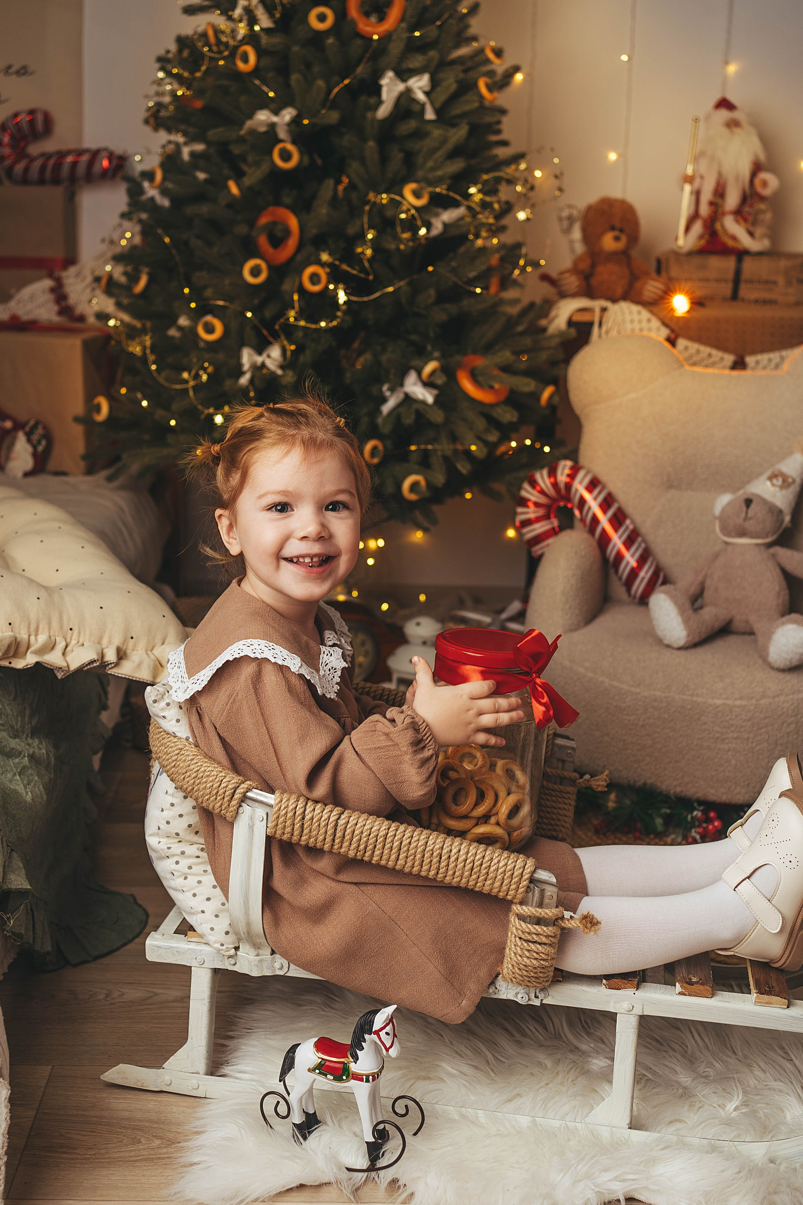 Новогодний фотопроект для малышей 2026. Семейный и детский фотограф новорожденных Ульяновск