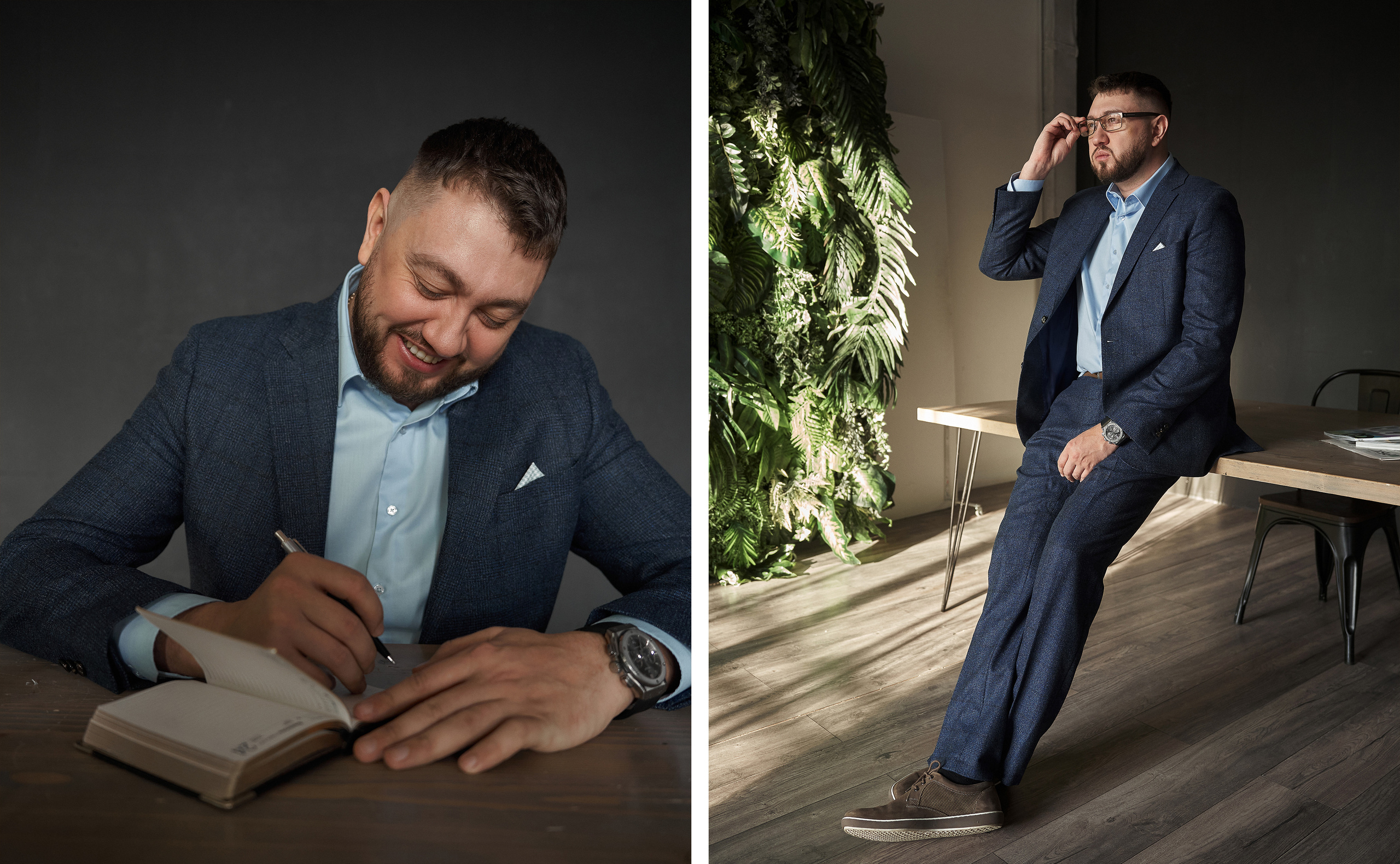 Имиджевый портрет для бизнесмена в интерьере