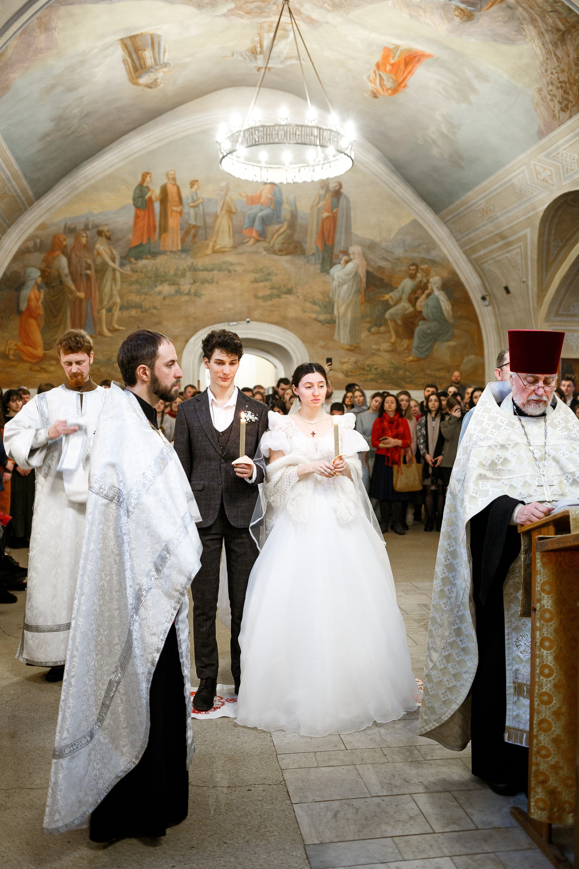 Венчание в храме Космы и Дамиана в Шубине