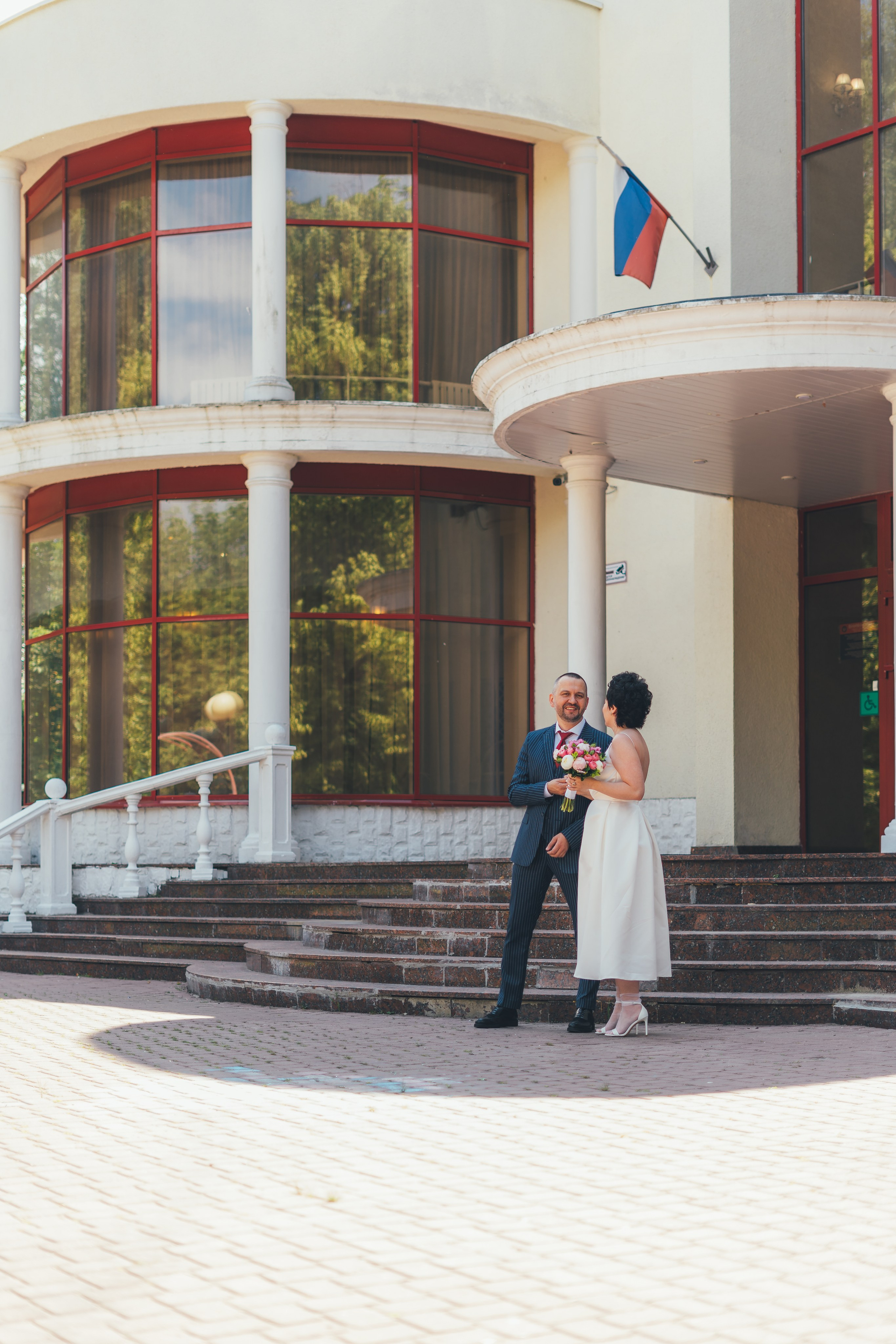 Ольга и Андрей, ЗАГС Железнодорожный, ВДНХ ресторан Московское небо. Наталья Дукалова фотограф Щелково Королев Пушкино Москва Балашиха