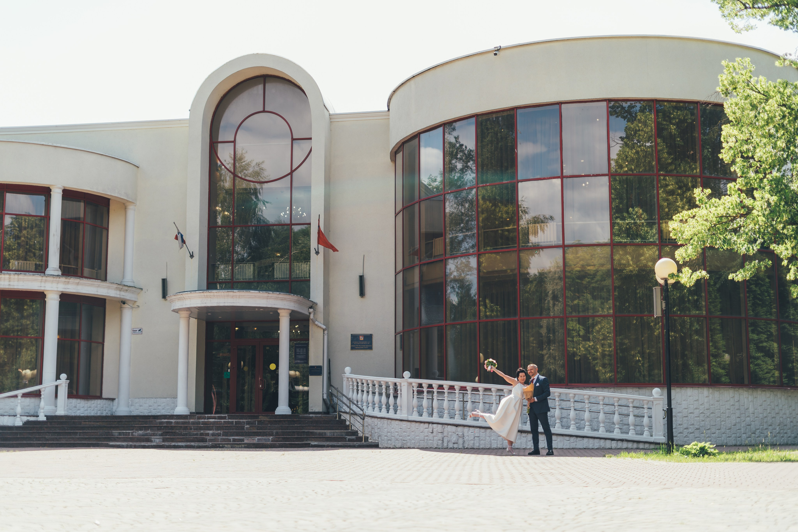 Ольга и Андрей, ЗАГС Железнодорожный, ВДНХ ресторан Московское небо. Наталья Дукалова фотограф Щелково Королев Пушкино Москва Балашиха