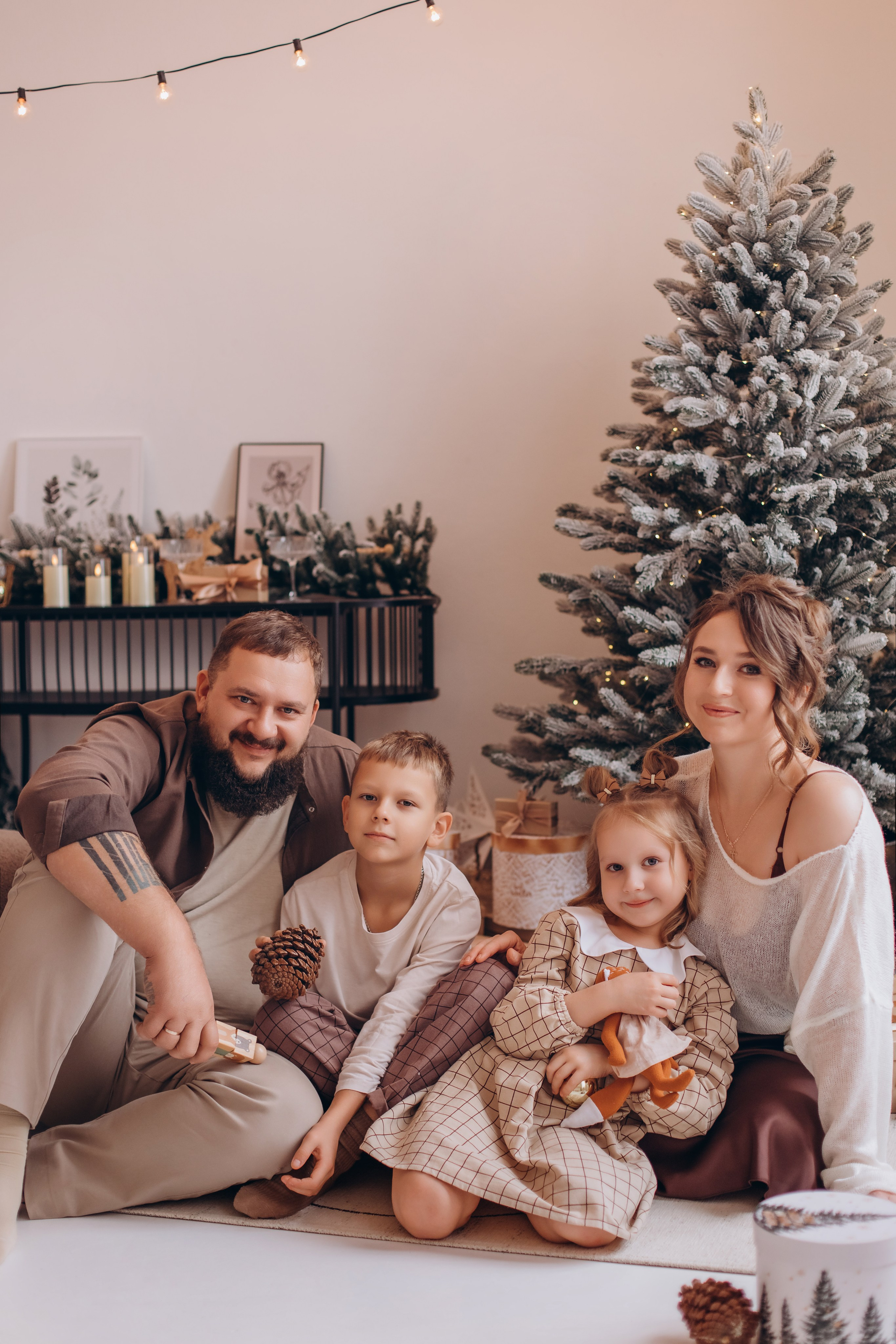 Новогодняя история для семьи Тищенко. Валентина Удалая — семейный и портретный фотограф в Брянске