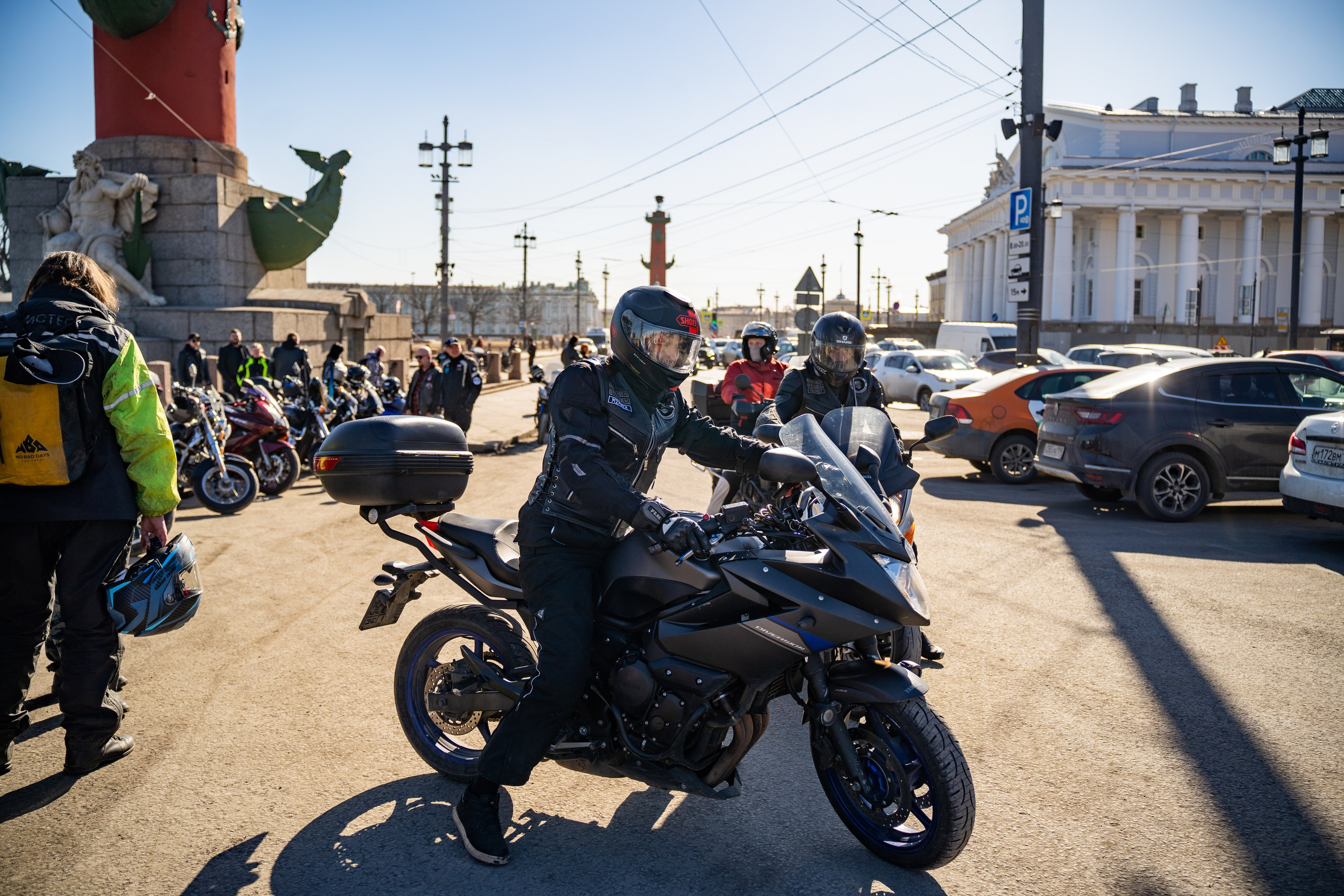 Весенний прохват мотоклуба Normans Riders MC. Концертный и репортажный фотограф в Санкт-Петербурге Слава Пахомов