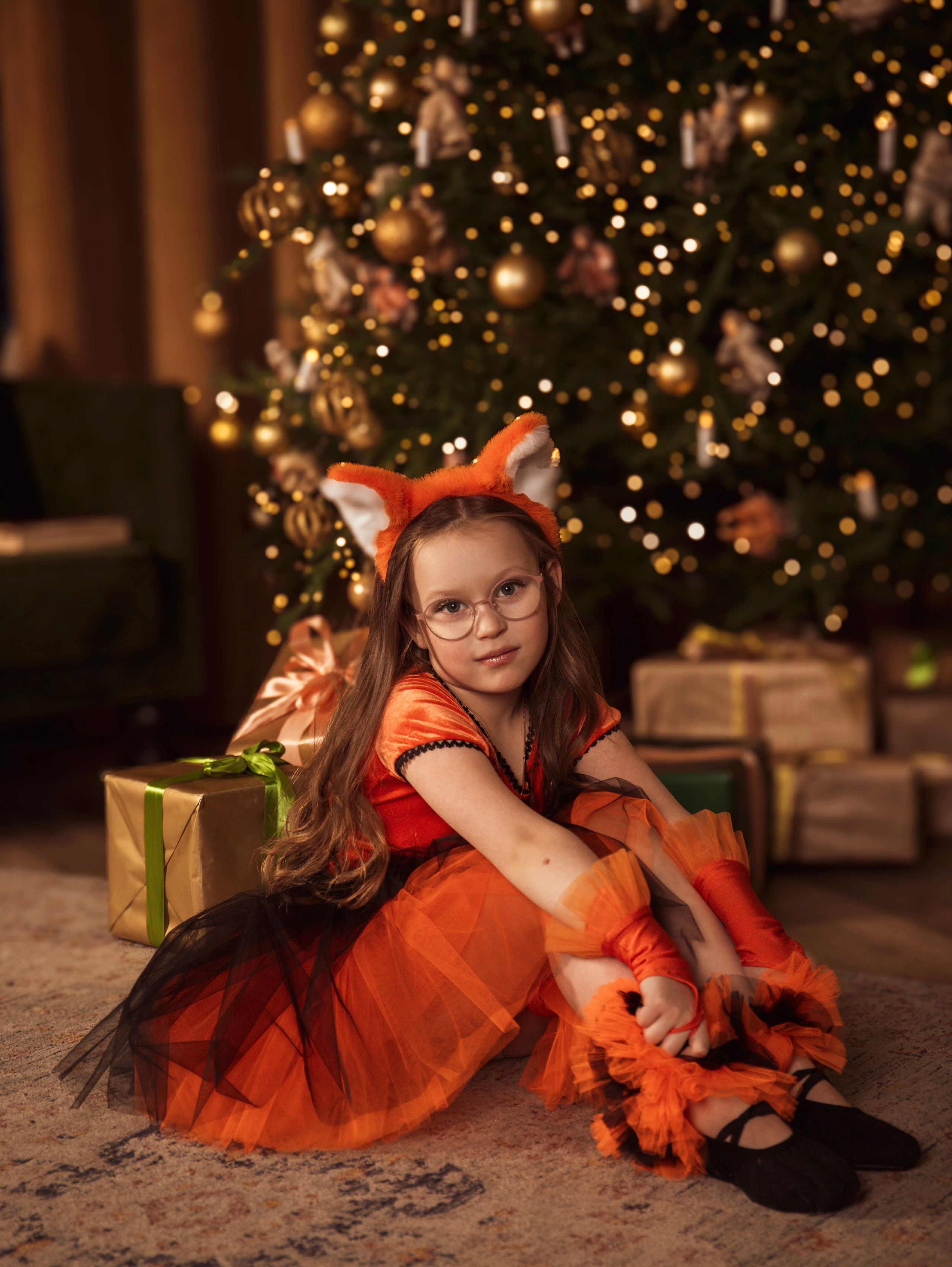 Мама с дочкой, новогодняя сьемка. Свадебный и семейный фотограф в Москве Мила Широких