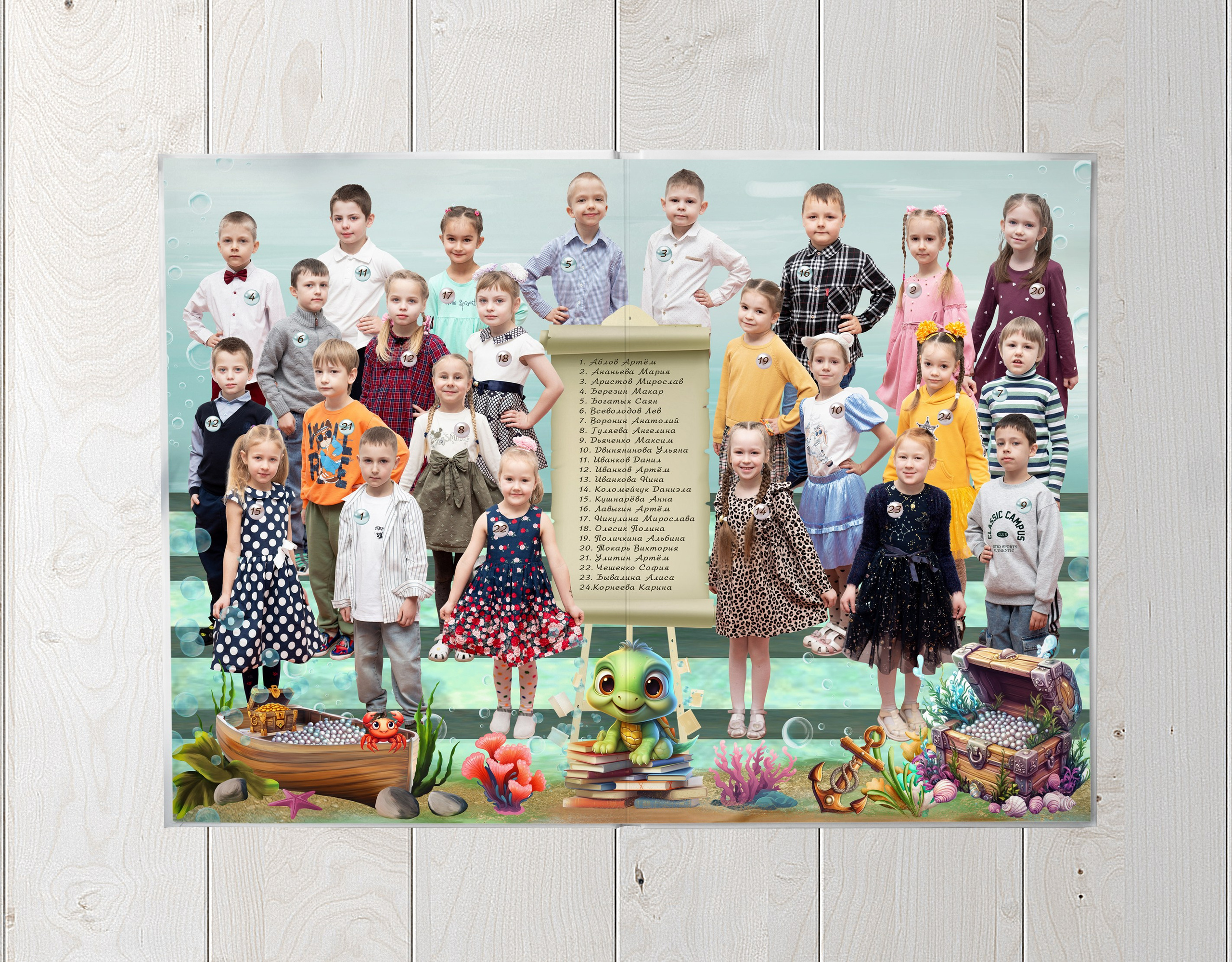 Альбом на 5 разворотов Детский сад. Выпускные Альбомы и Фотосессии п. Кавалерово