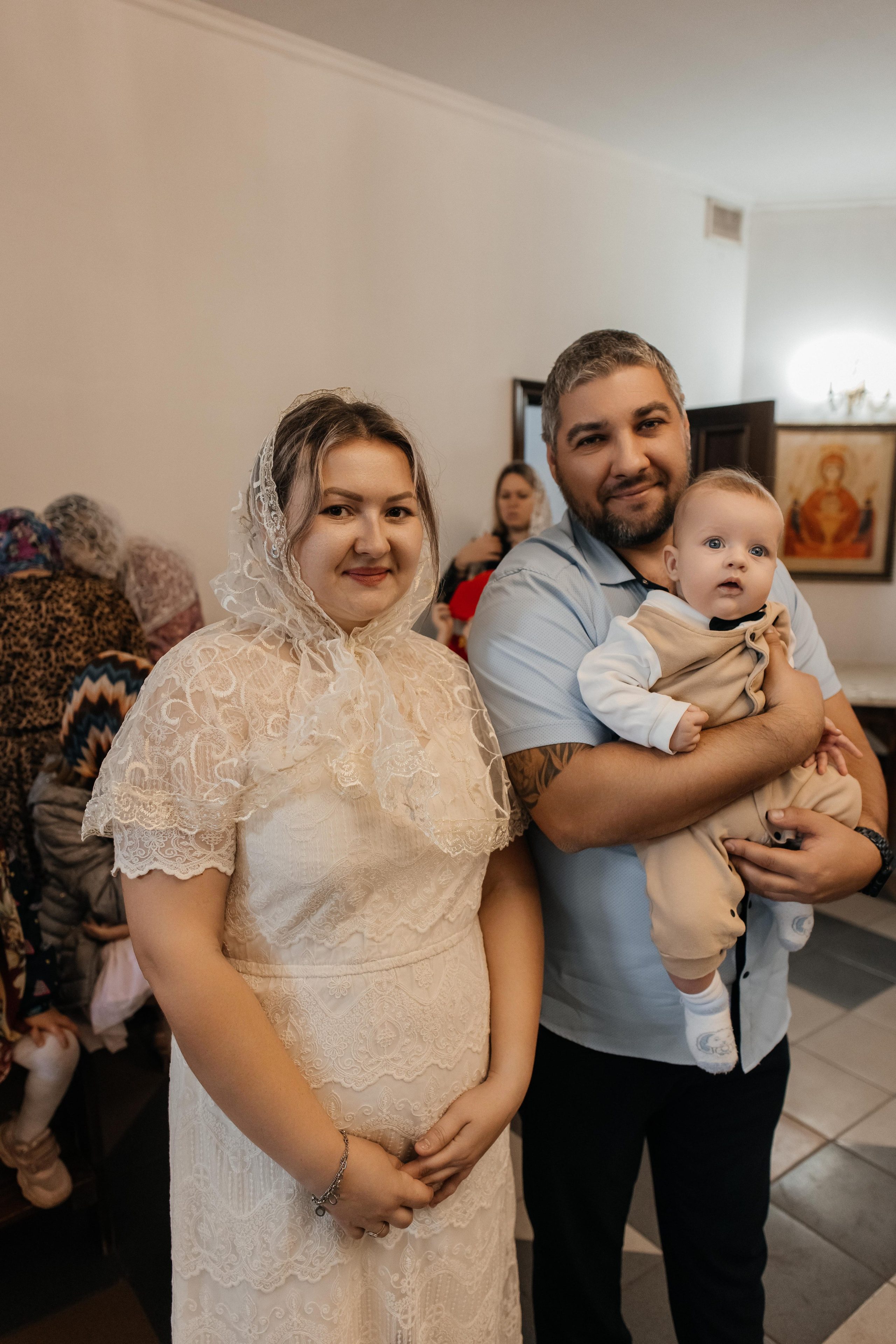 Крещение Ромы. Свадебный и семейный фотограф Яна Стражева. Волгоград, Москва