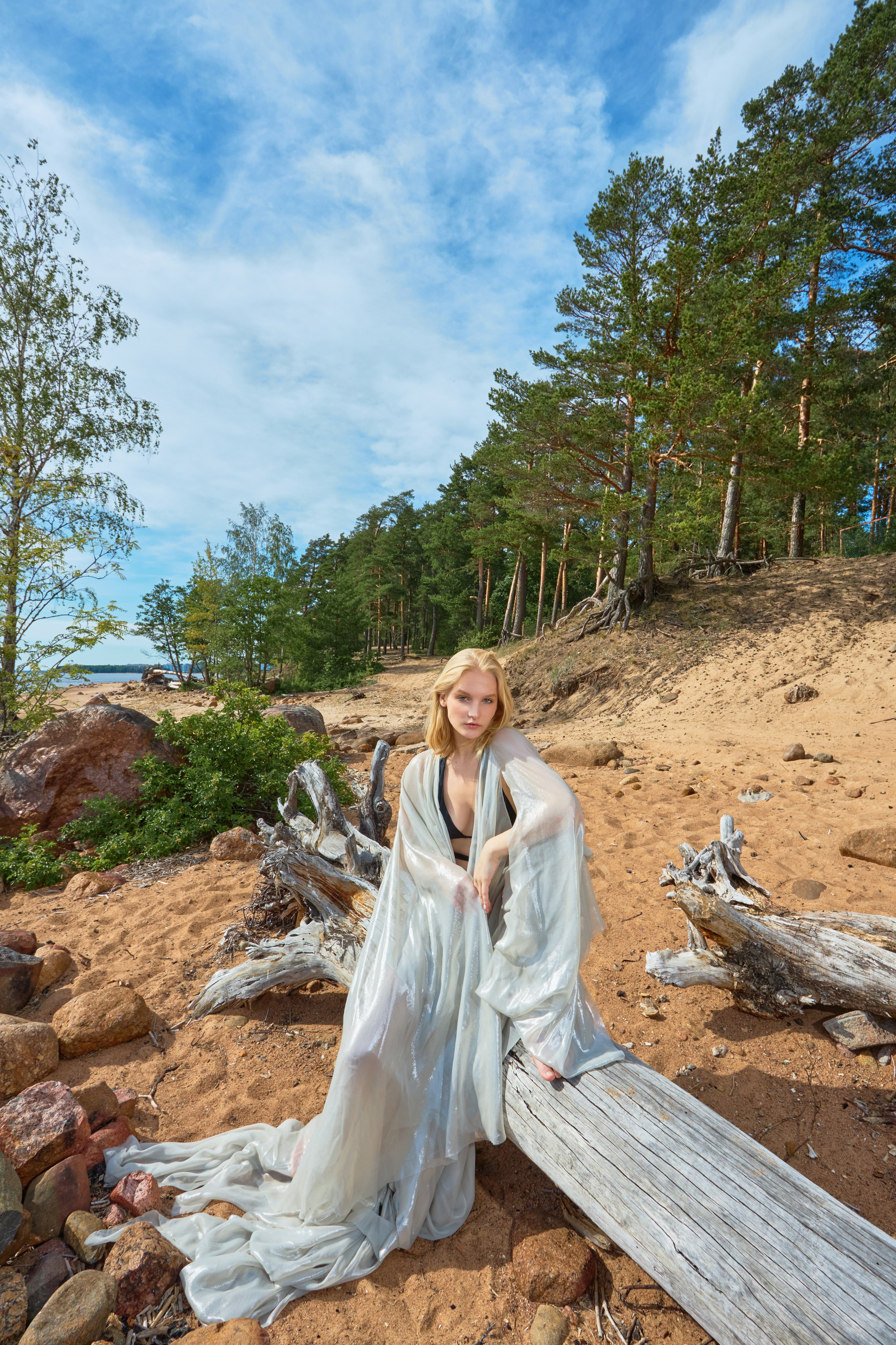 Съёмка на Финском заливе. Одежда из Санкт-Петербурга СИНИОКО