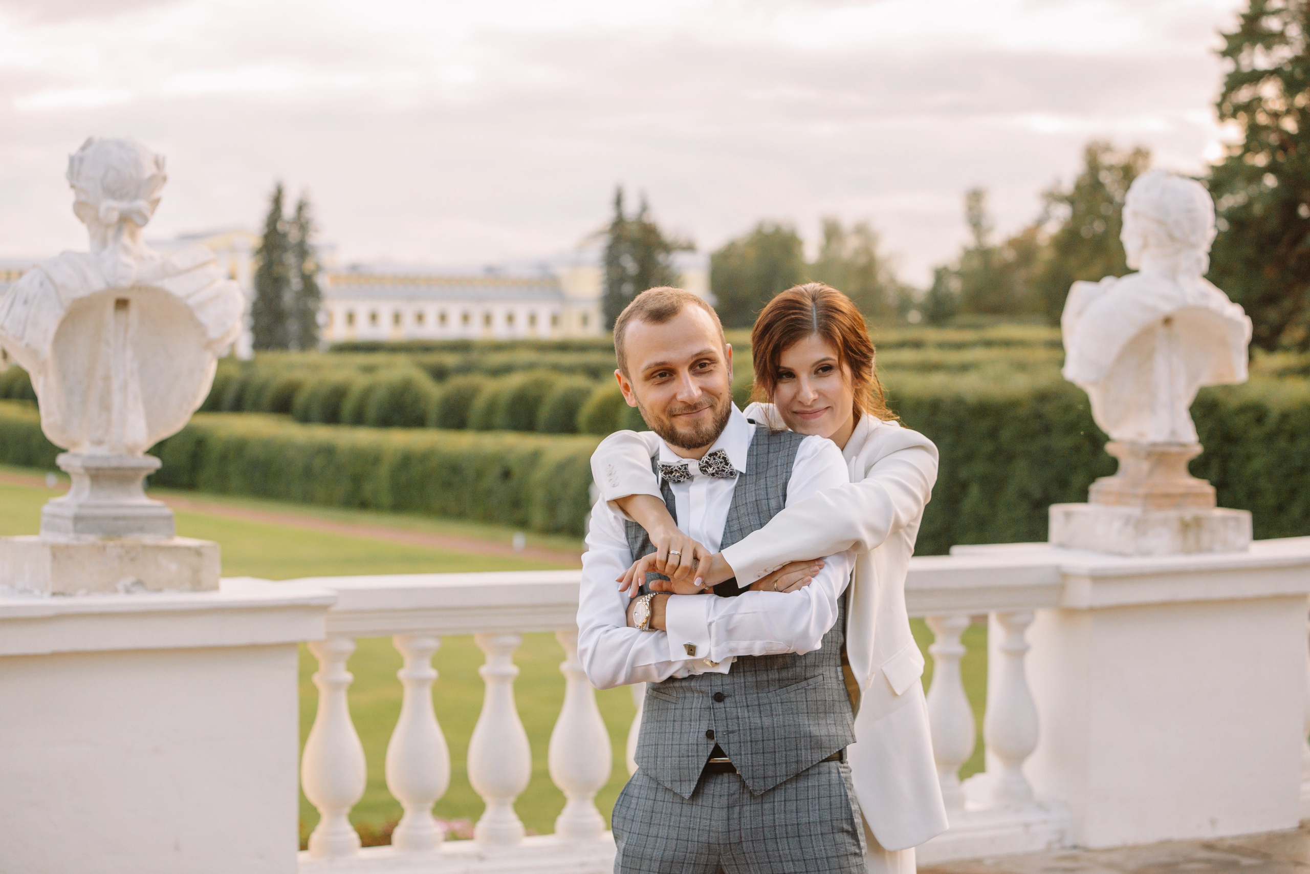 Свадебная фотосессия Давида и Марины в усадьбе Архангельское. Фотограф и видеограф Анна Домашенко