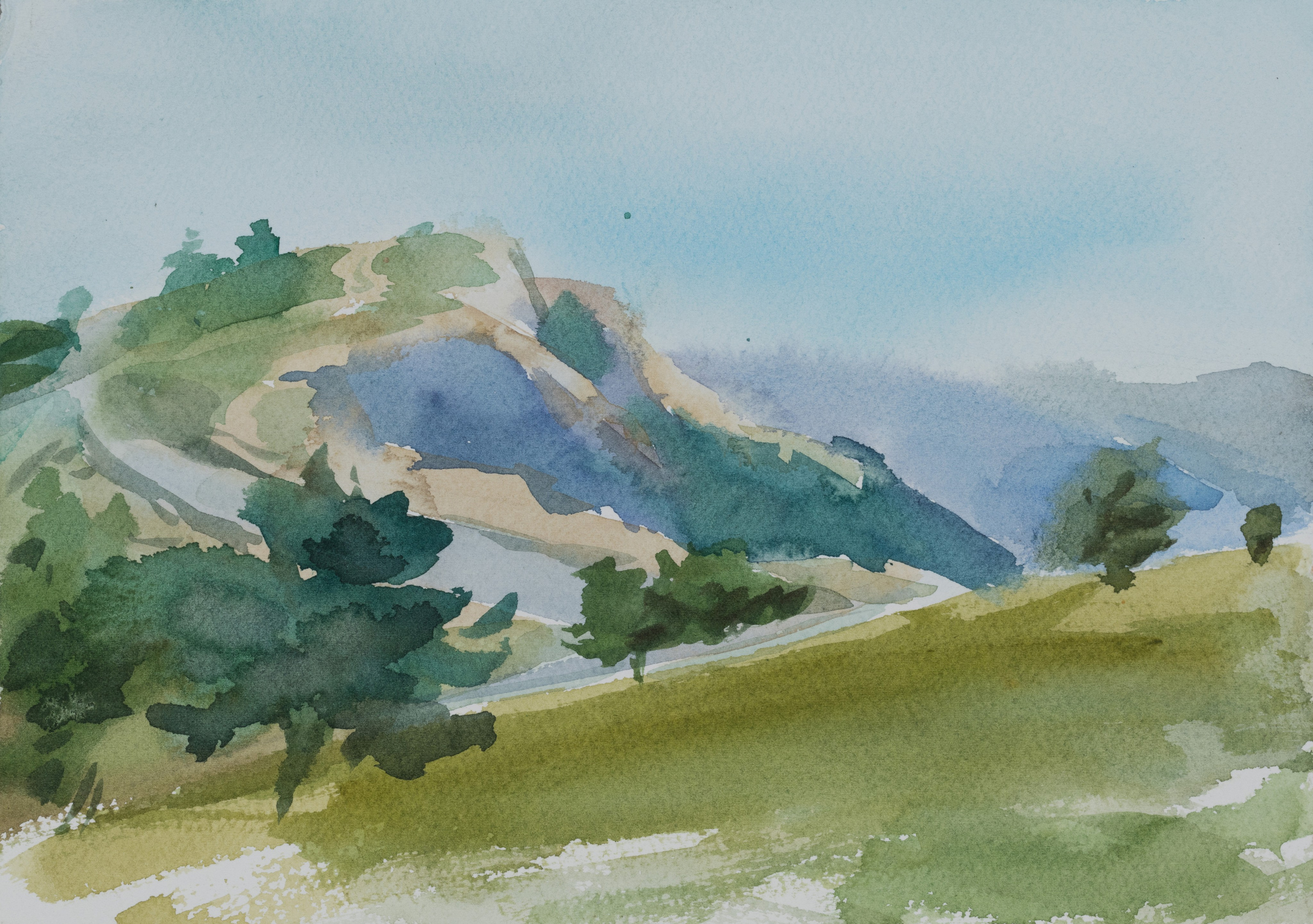 "На горе Ай-Петри. Крым". 15 х 25см. 2019г.