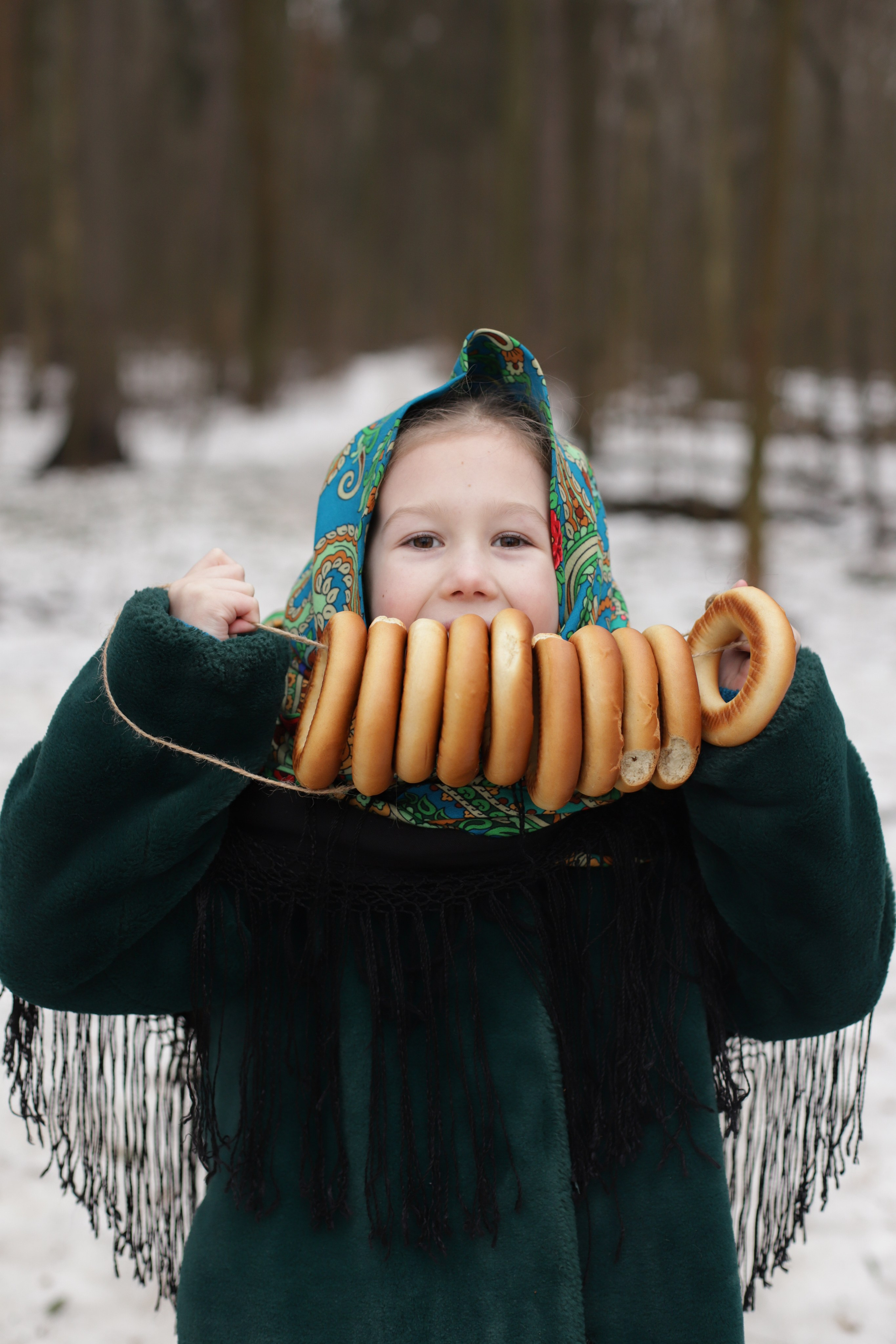 Девчёнки в павлопосадских платках и мальчишка. Диана Николаева — фотограф город Балашиха