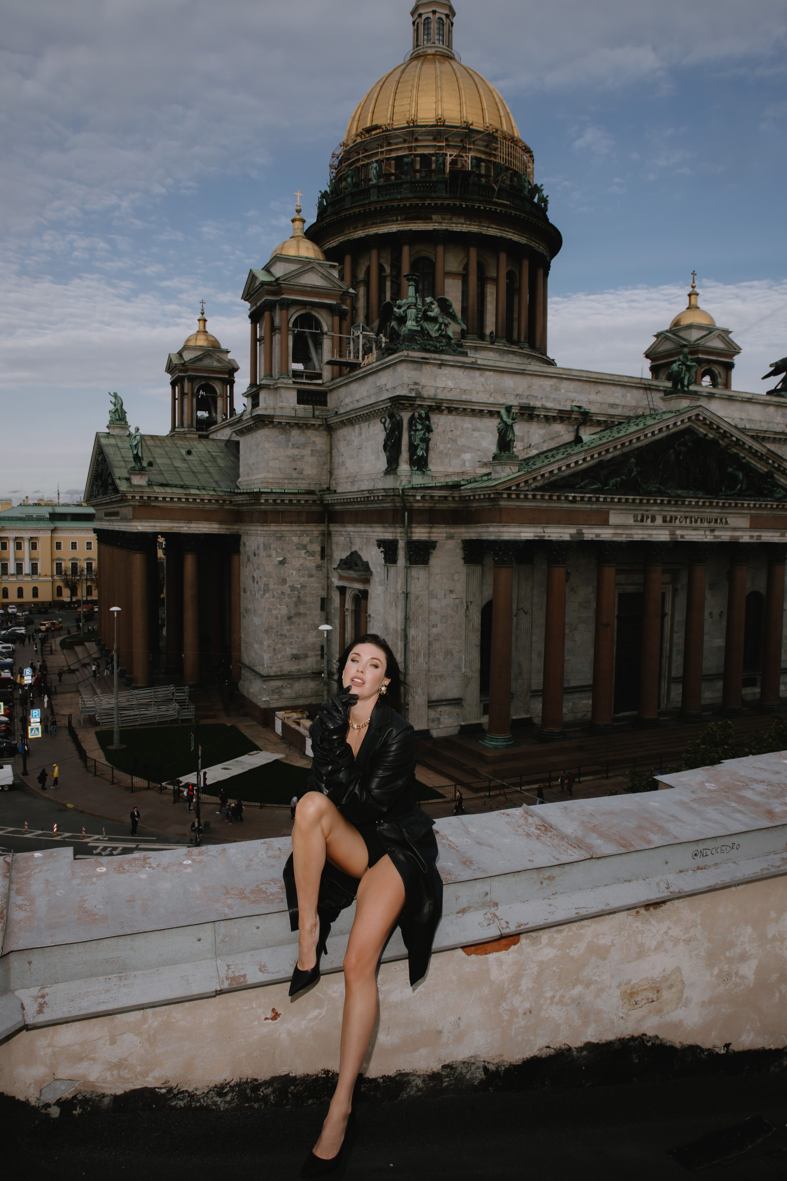 Вероника (съемка на крыше). Фотограф в Москве и Санкт-Петербурге Дарина