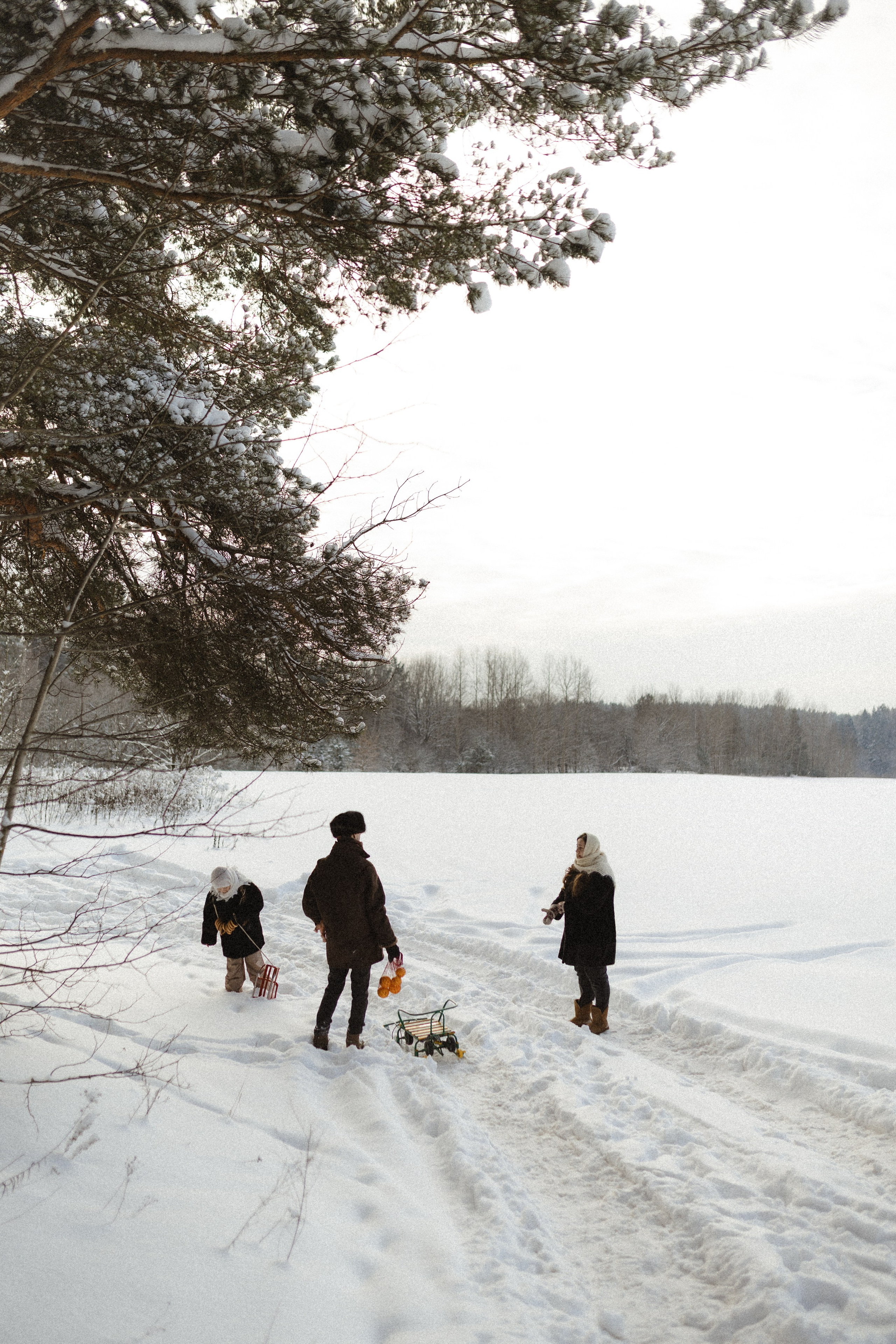 Зима не холодная, когда рядом свои. Семейный фотограф в Москве Алина Савченко