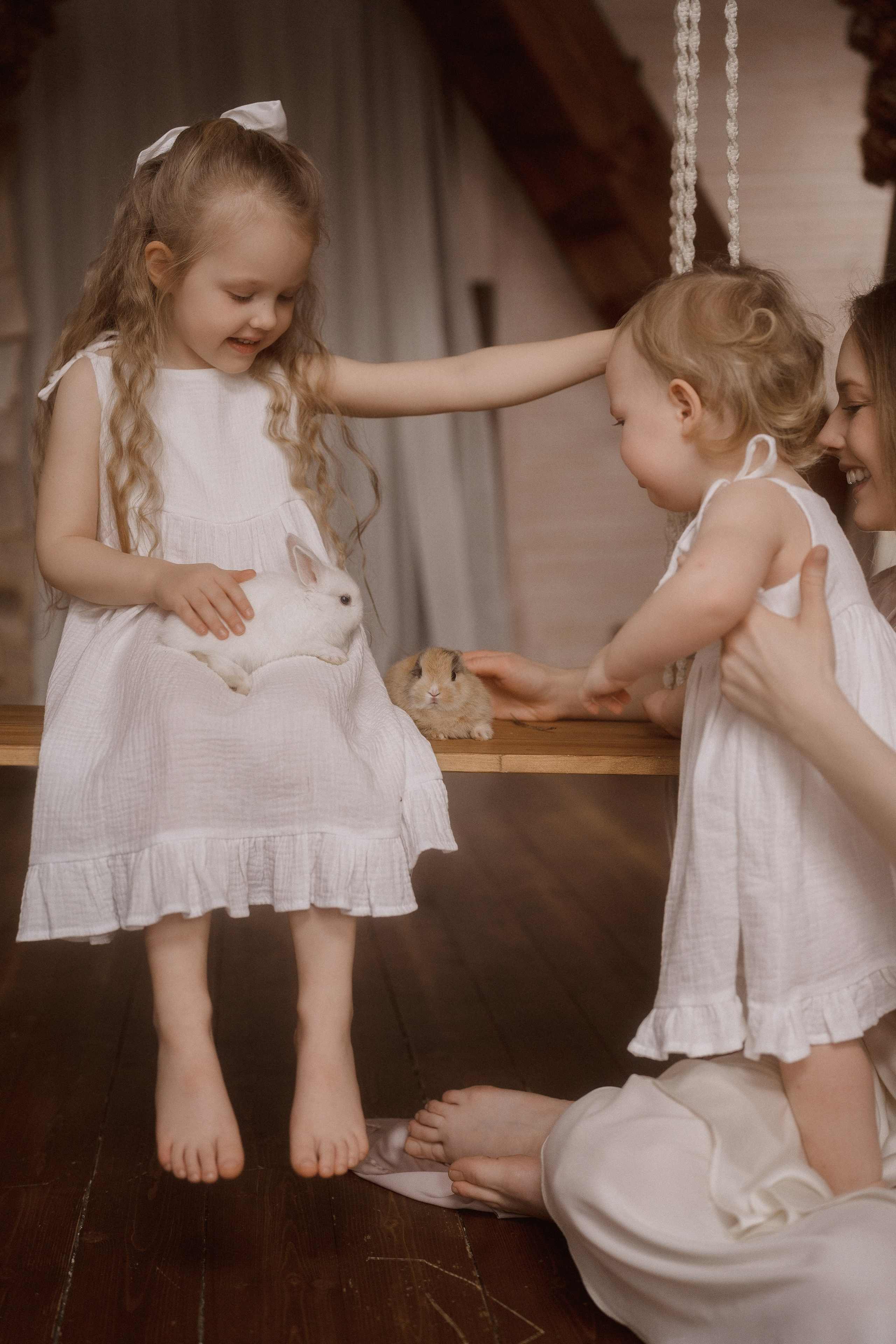 Семейная фотосессия г. Пушкино. Николь, Мия и Александра. Семейный и детский фотограф в Сергиев Посаде, Хотьково Якимчук Любовь