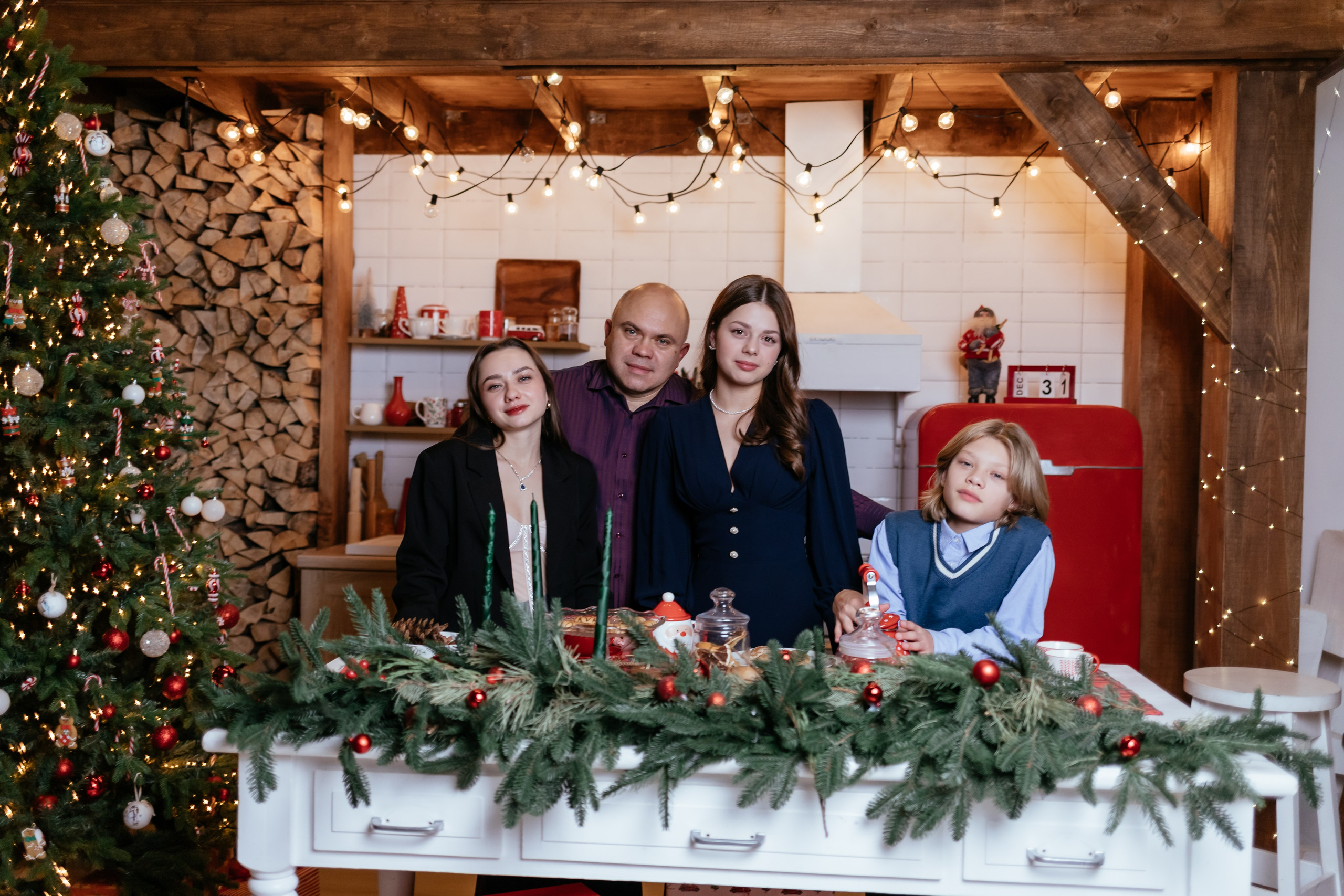 Новогодняя. Blenda photostudio. Семейный фотограф в Минске Приболовец Светлана