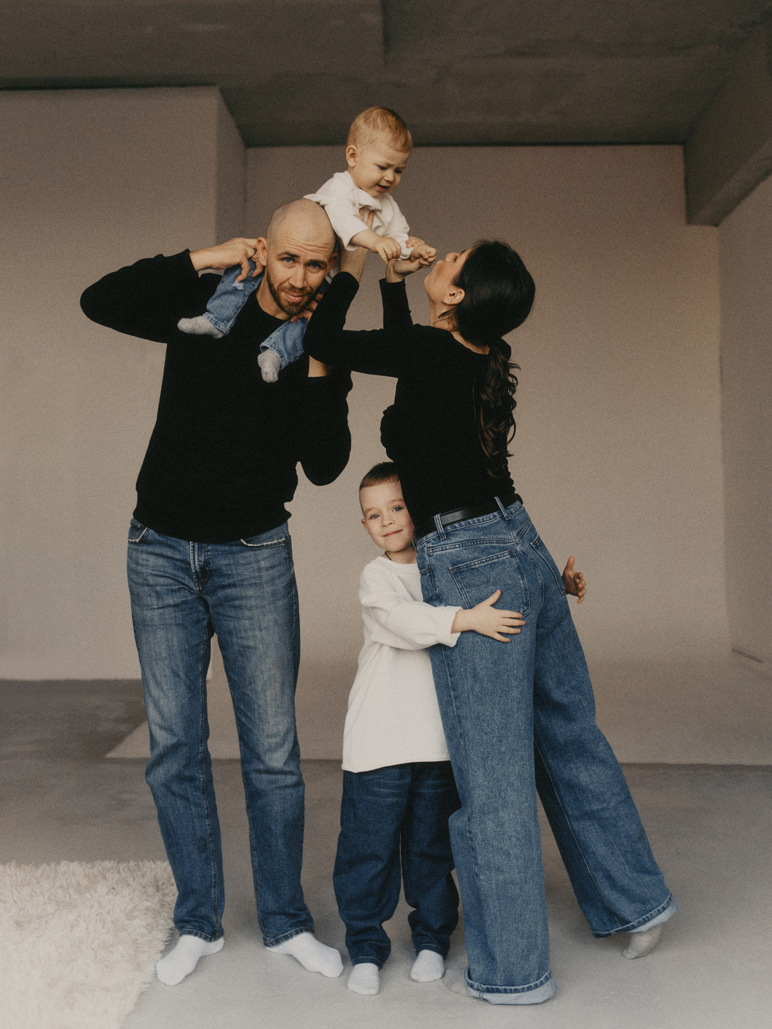 Леша, Кристина, Захар и Кирилл. Портретный фотограф в Москве Ольга Крылова