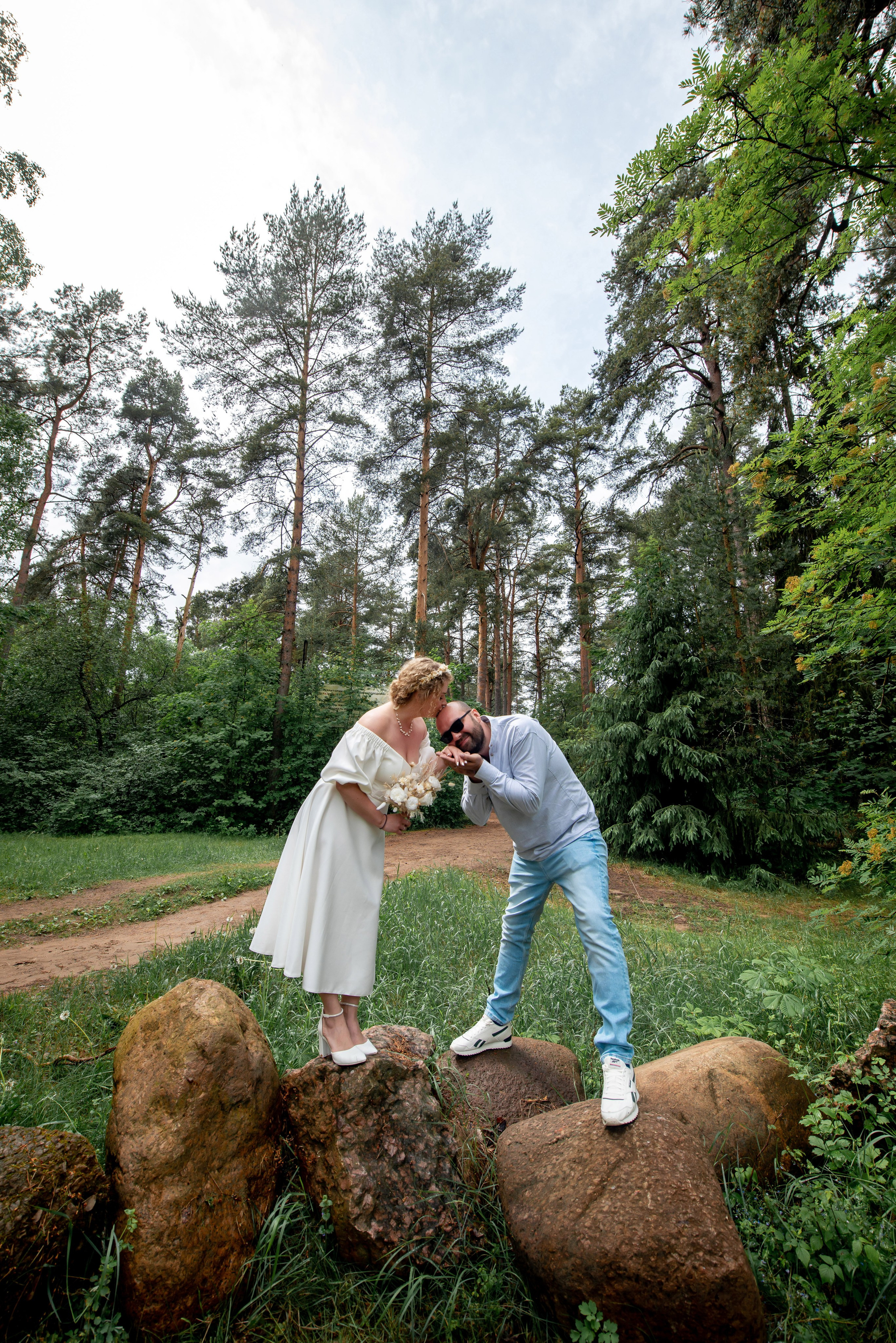 Станислав и Анастасия (нестандартная свадебная фотосессия в лесу и на Финском заливе). Портретный, семейный и свадебный фотограф в Санкт-Петербурге и в Пушкине Ширяев Денис