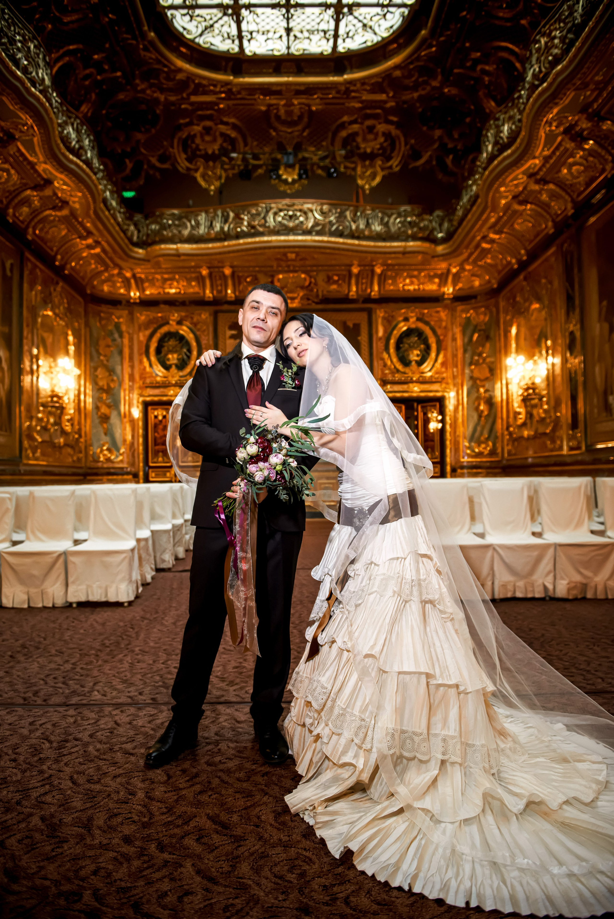 Свадебная фотосессия в Доме Архитектора на Большой Морской ул. Портретный, семейный и свадебный фотограф в Санкт-Петербурге и в Пушкине Ширяев Денис