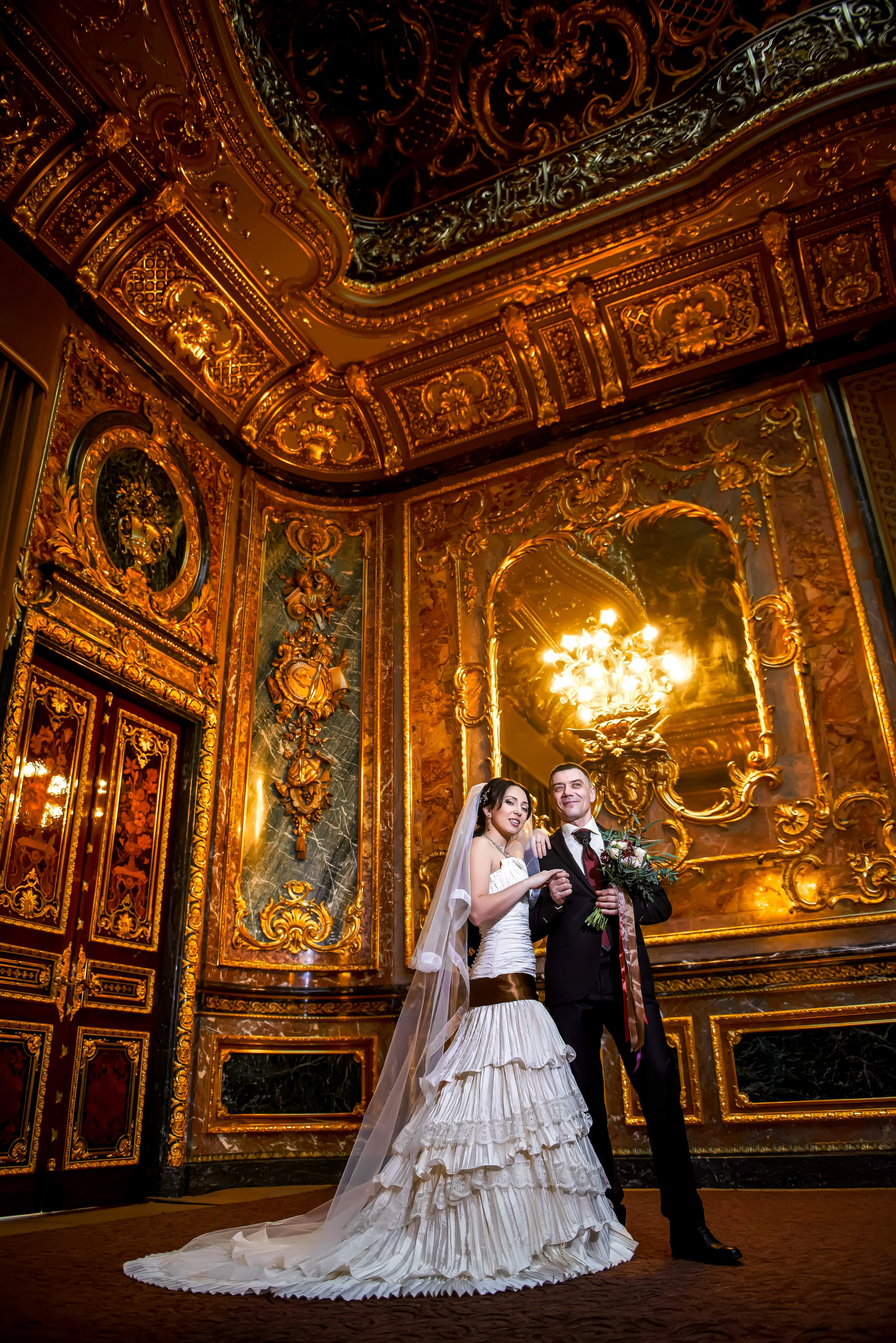 Свадебная фотосессия в Доме Архитектора на Большой Морской ул. Портретный, семейный и свадебный фотограф в Санкт-Петербурге и в Пушкине Ширяев Денис