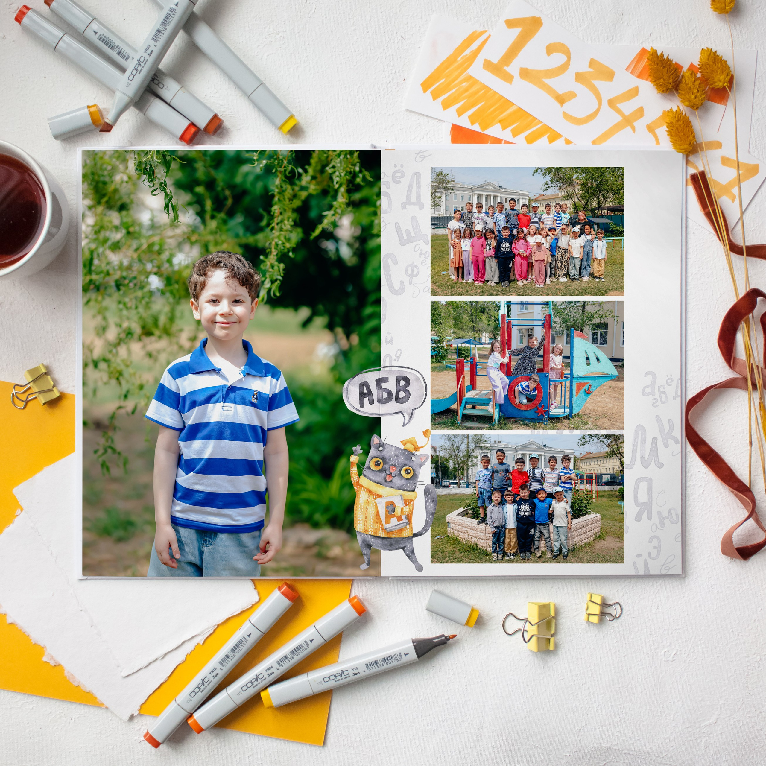 Кот ученый. Дизайнер fotokniga_ast