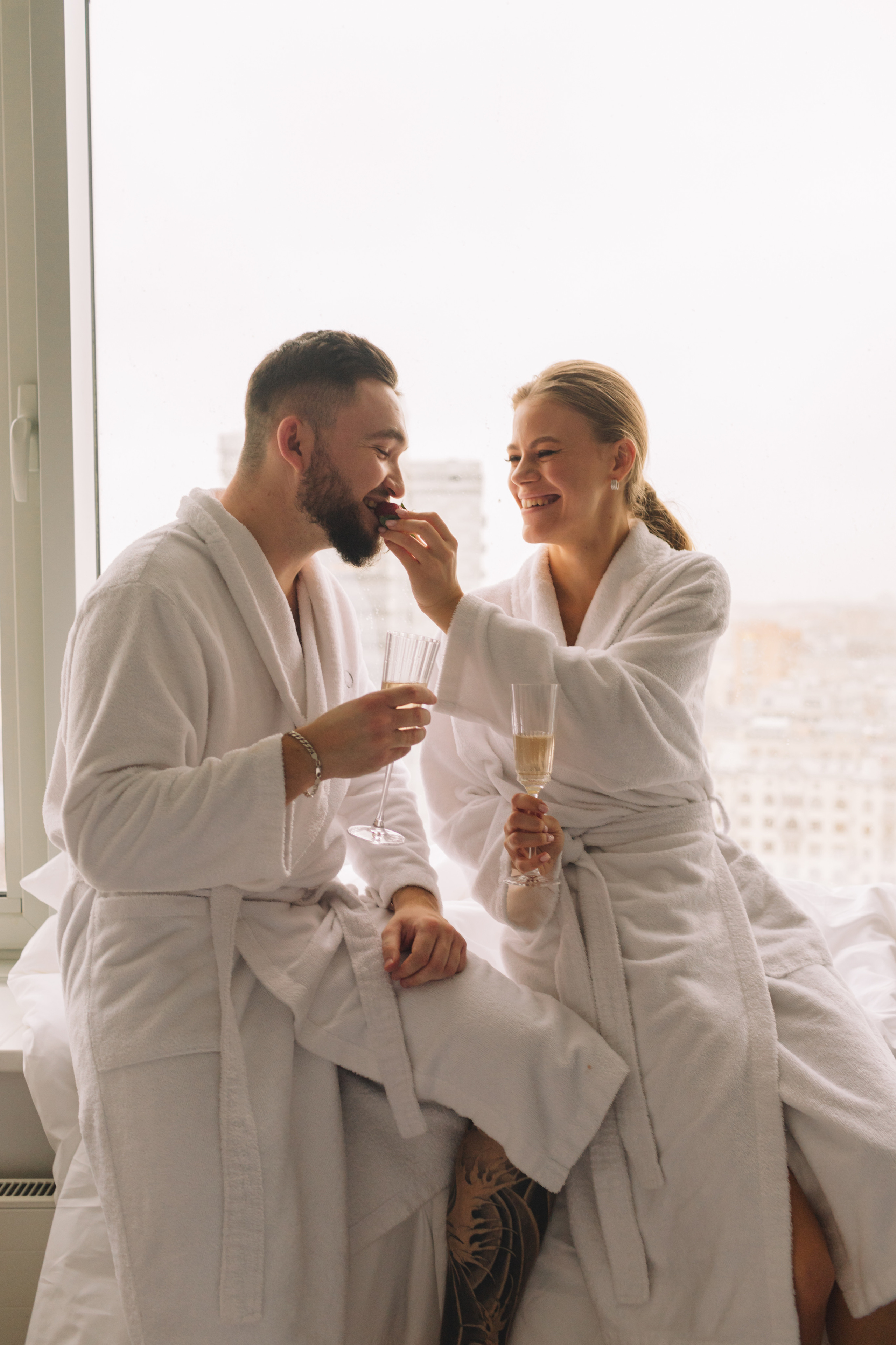 Утро Татьяны и Сергея. Свадебный фотограф Москва Татьяна Кундельчук