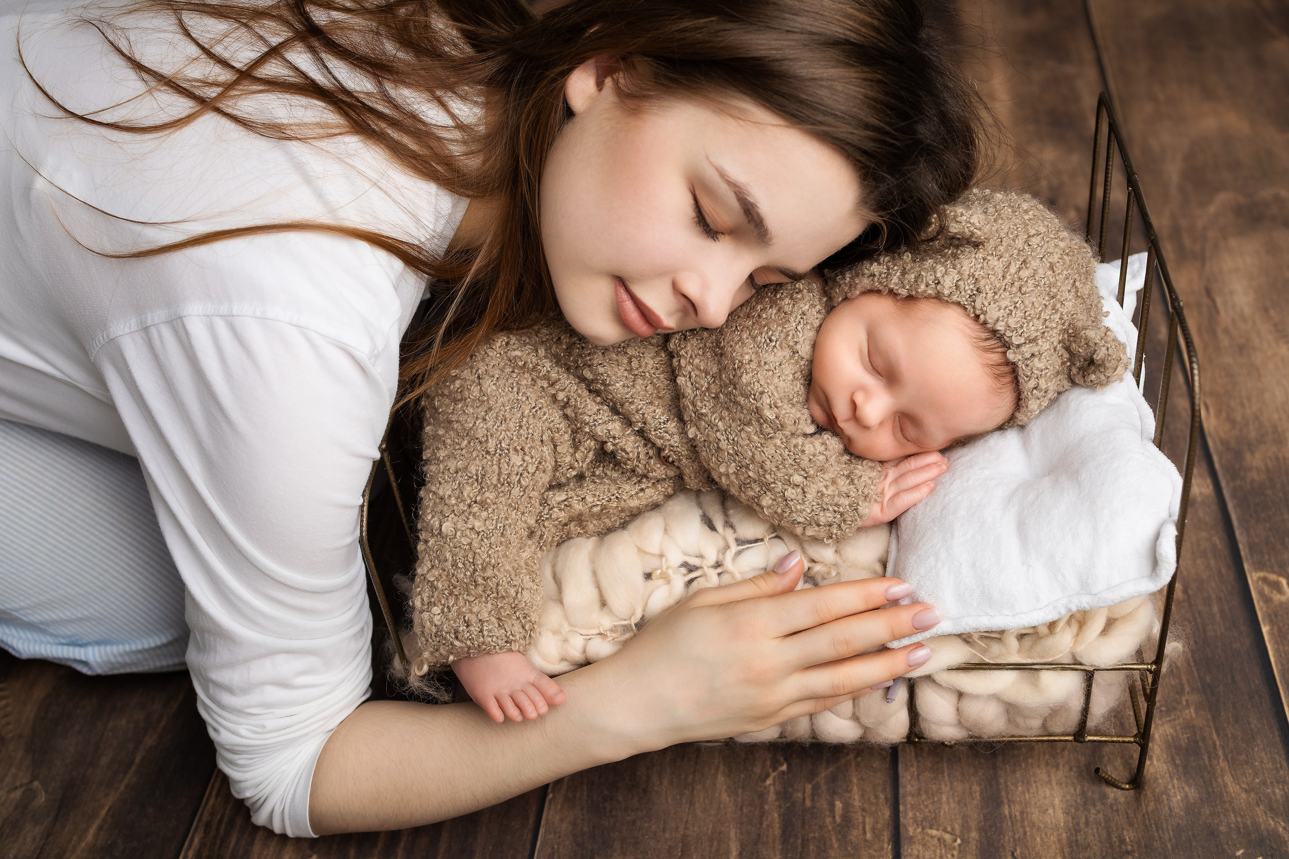 Федор 22 дня. Фотограф новорождённых Newborn Москва