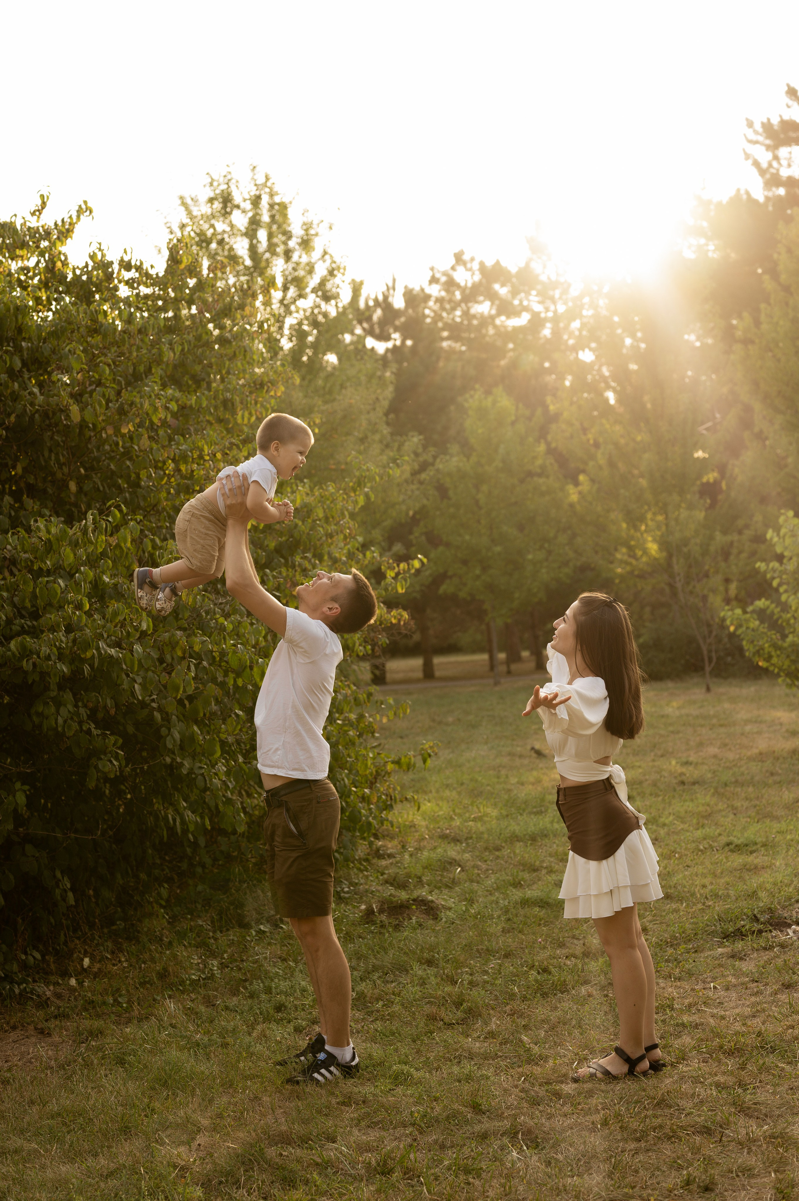 Летняя семейная фотосессия в парке. Свадебный и семейный фотограф в Краснодаре Алина Мельник