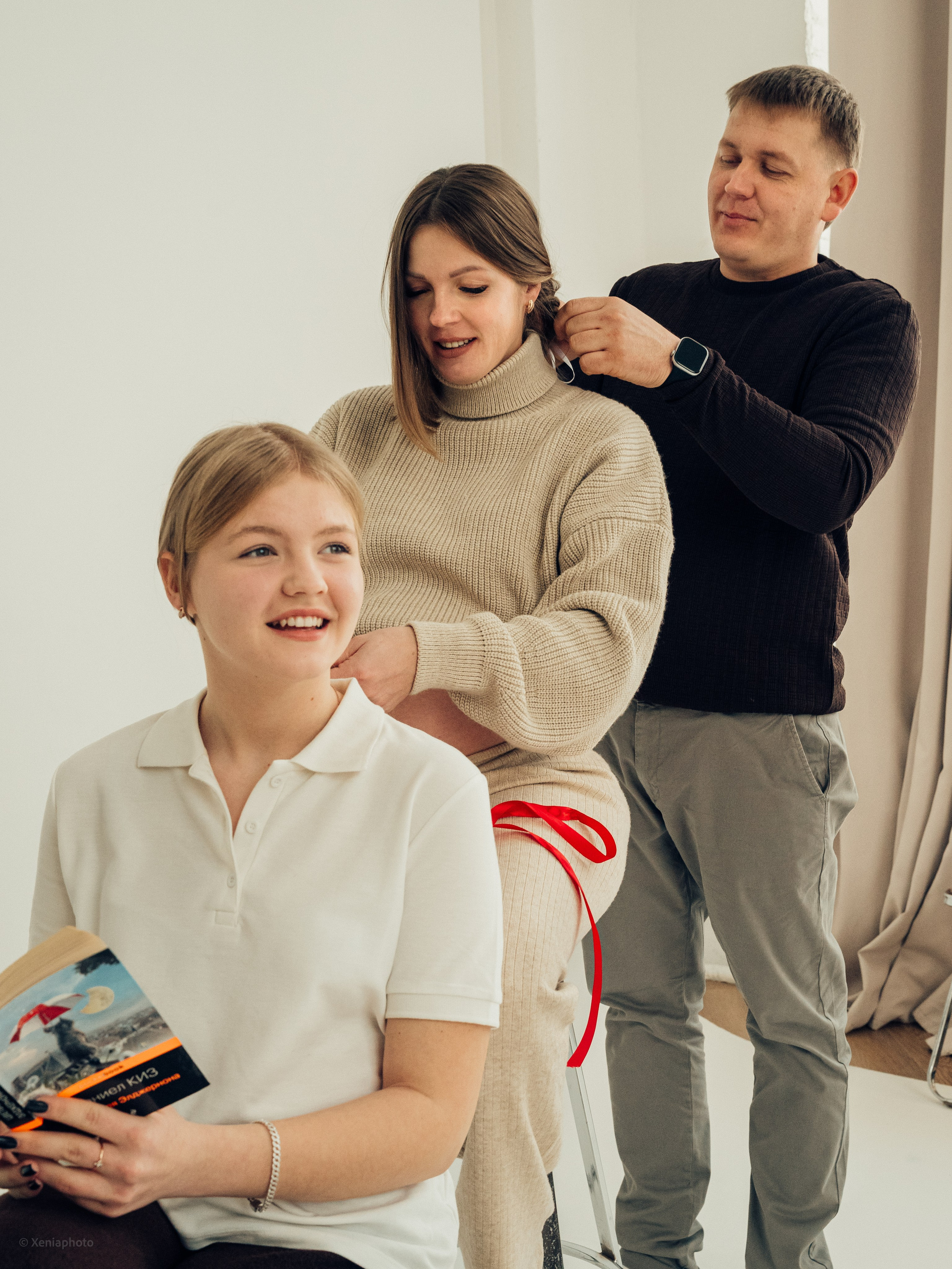 Студийная Семейная фотосессия. Семейный фотограф в Краснодаре и Курганинске