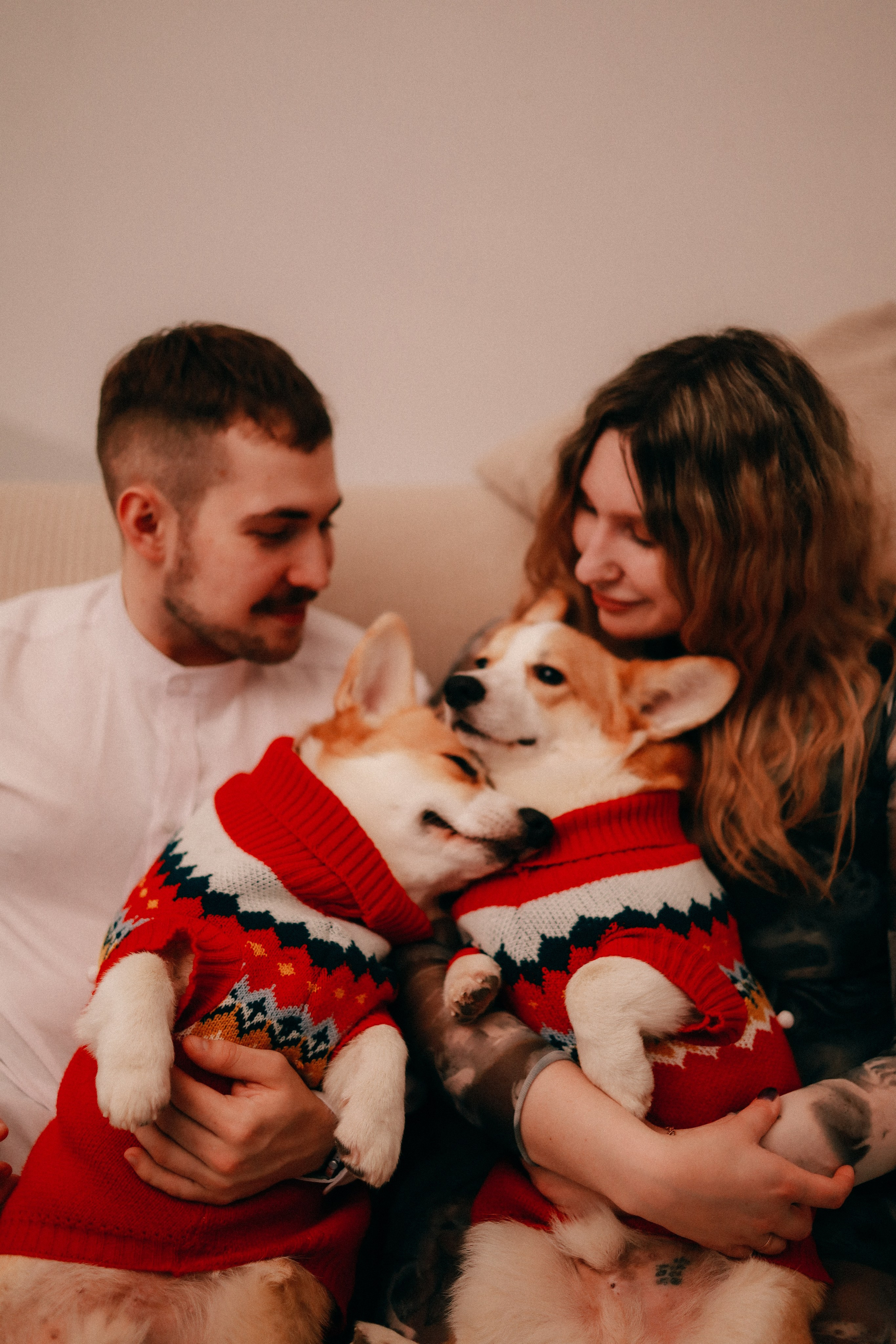 Оля, Антон и сыновья. Фотограф София Комкина