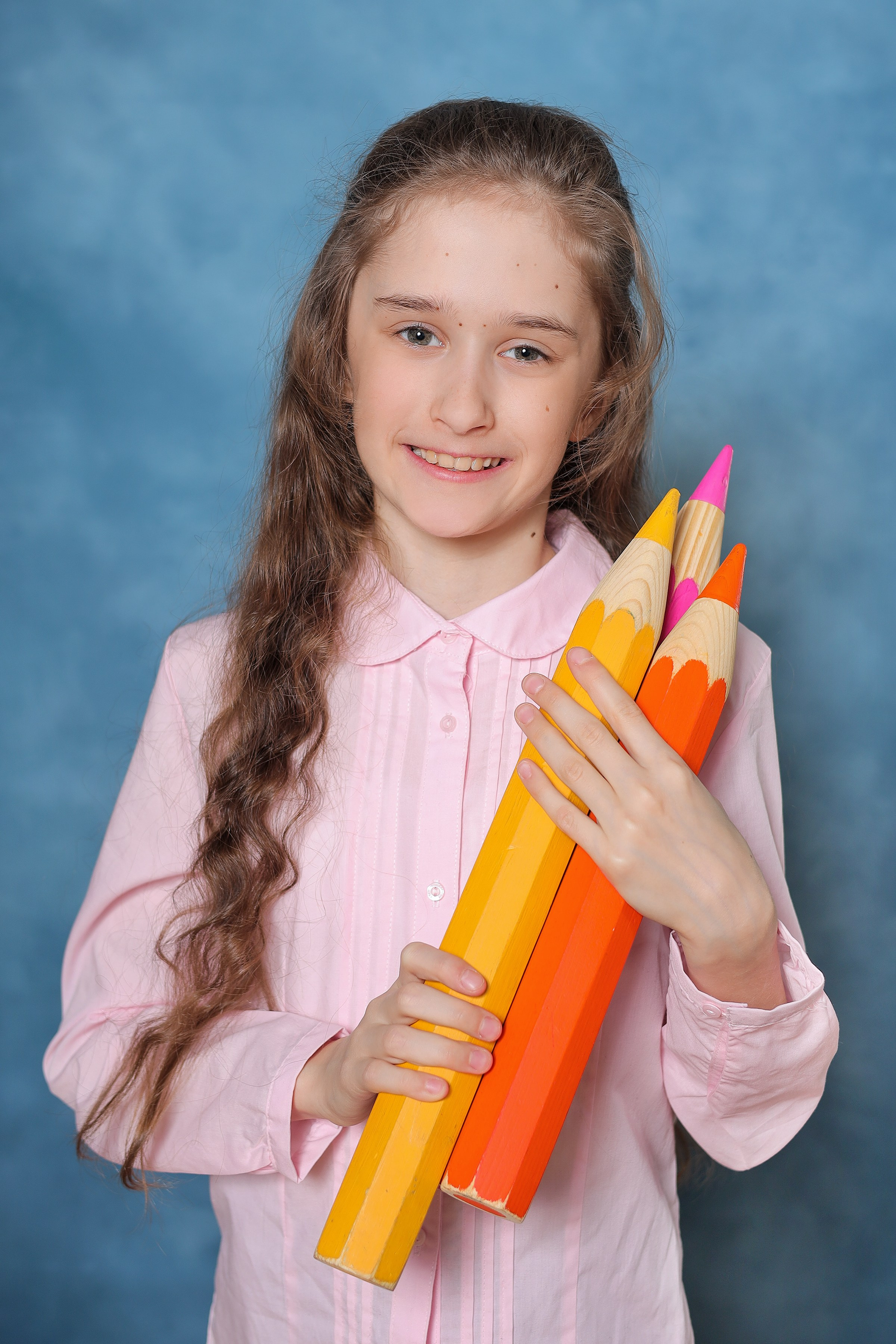 Фон Голубой. Фотостудия «Стремянка».Фотосессии в детских садах и школах