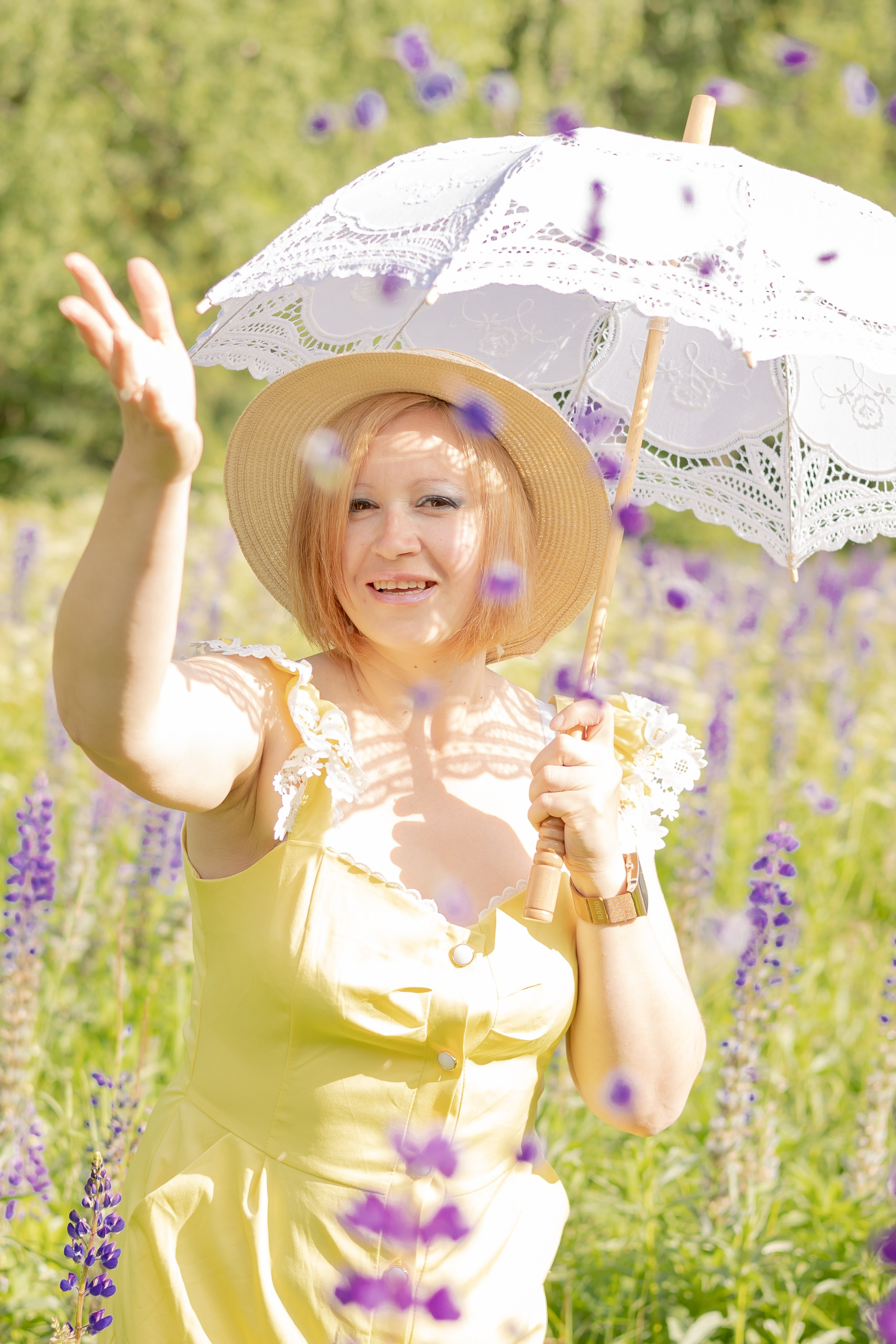 Фотосъемка в люпинах