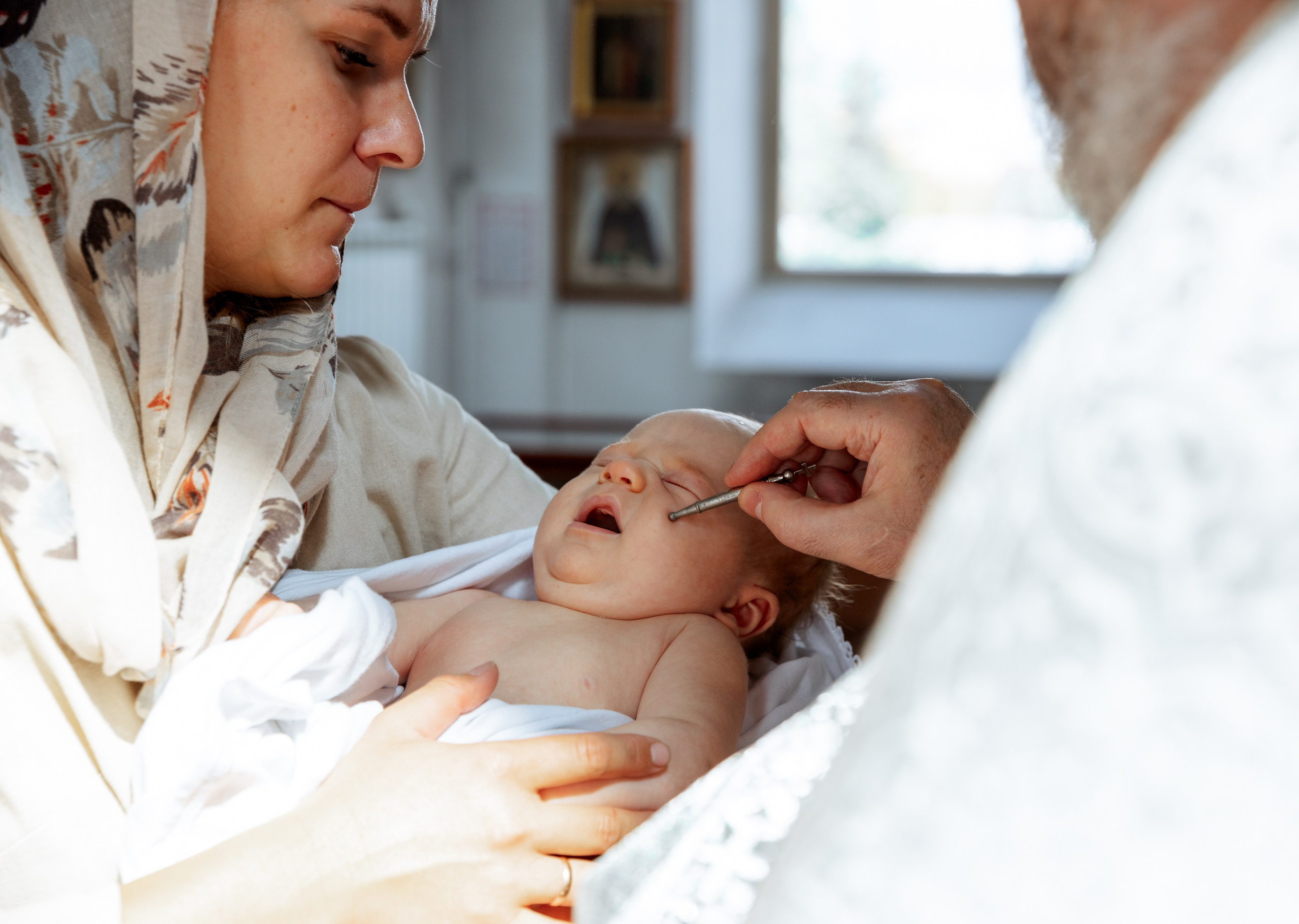 Крещение Сияны. Портретный и семейный фотограф в Москве Ирина Голубчина