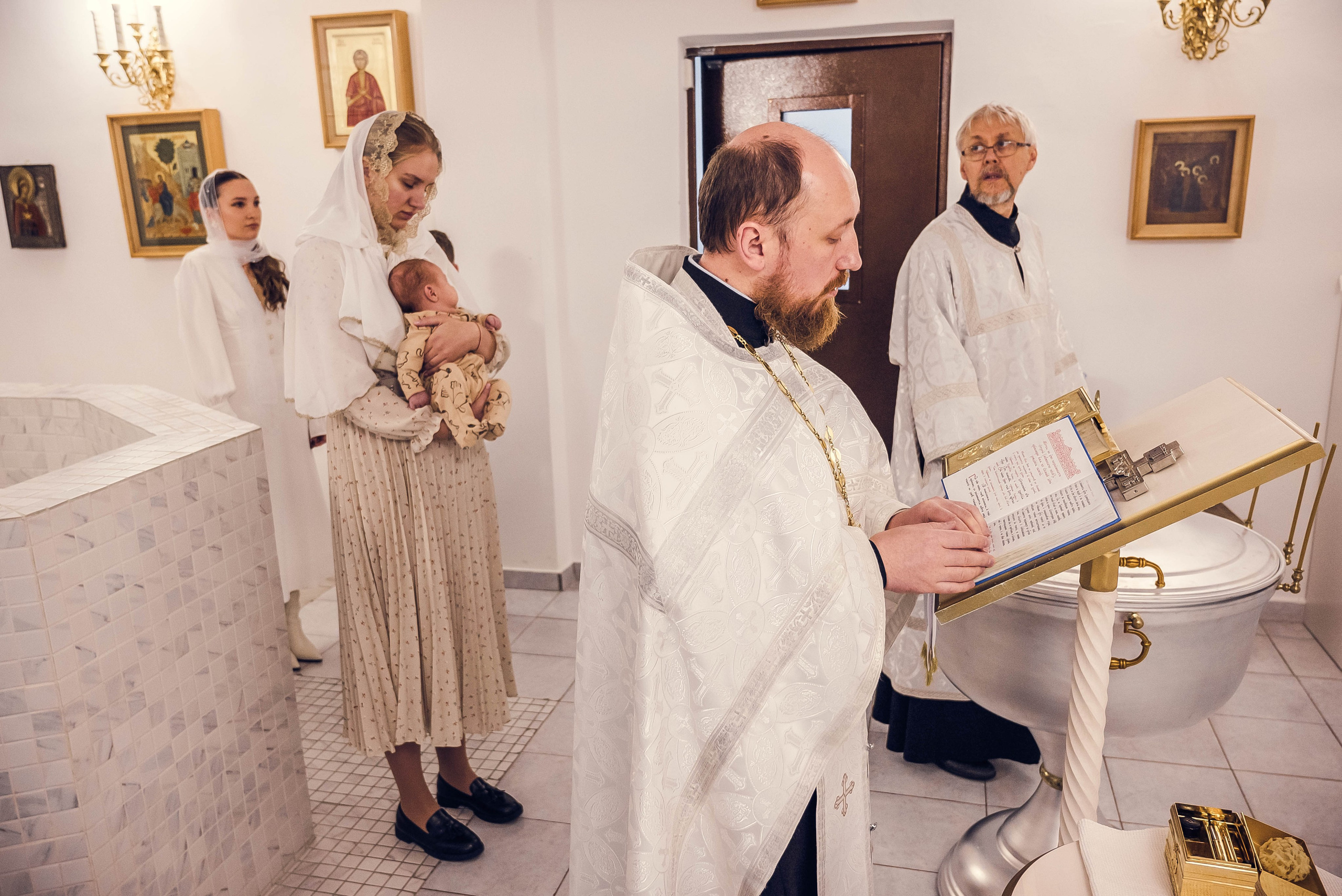 Крещение Мирона. Семейный и детский фотограф Москва