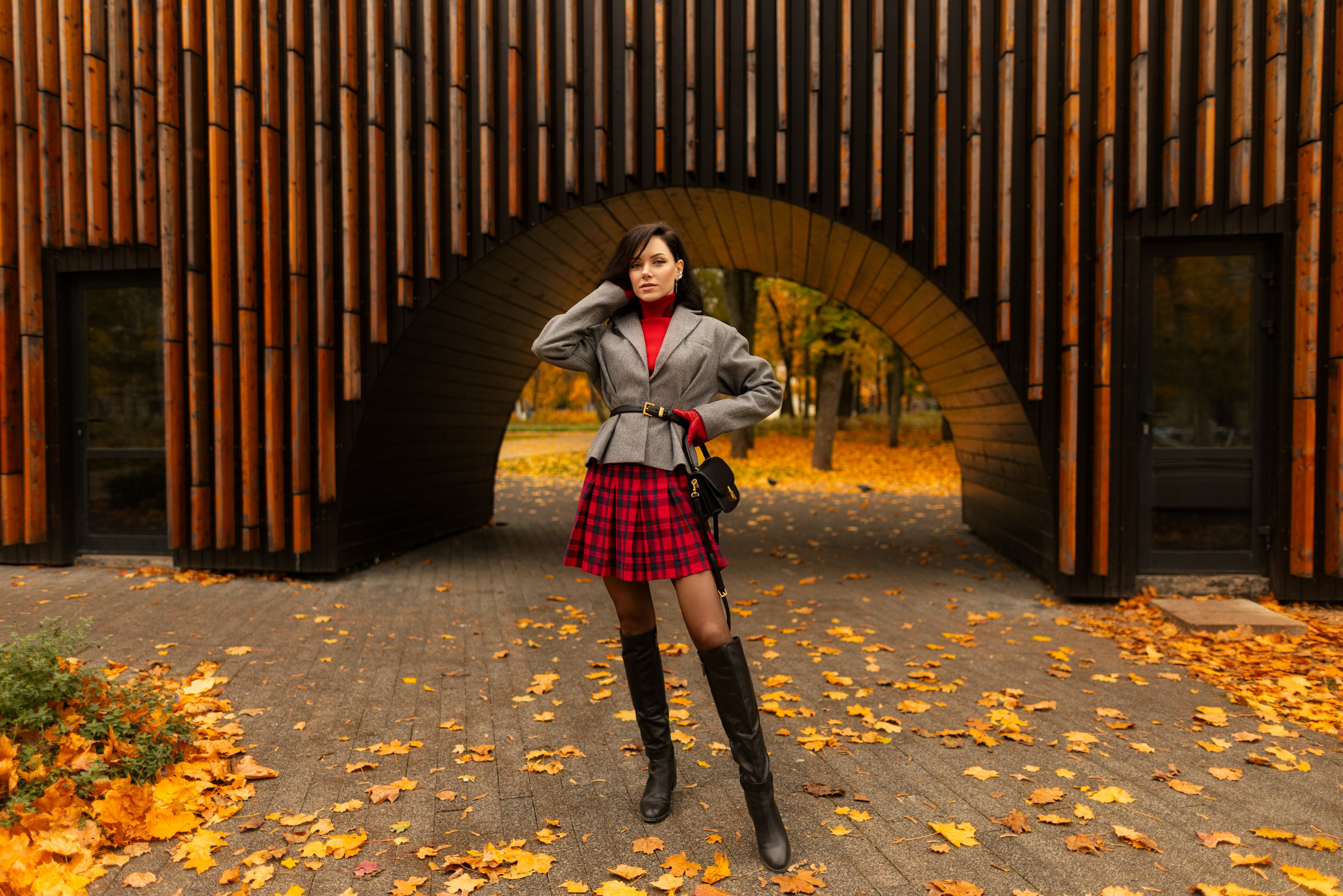 Фотосет с Екатериной в парке на осеннюю тему для «себя»