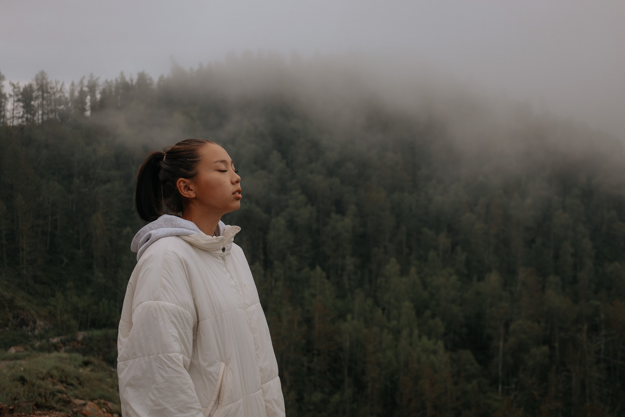 Туманное утро (Ксения). Фотограф Горный Алтай