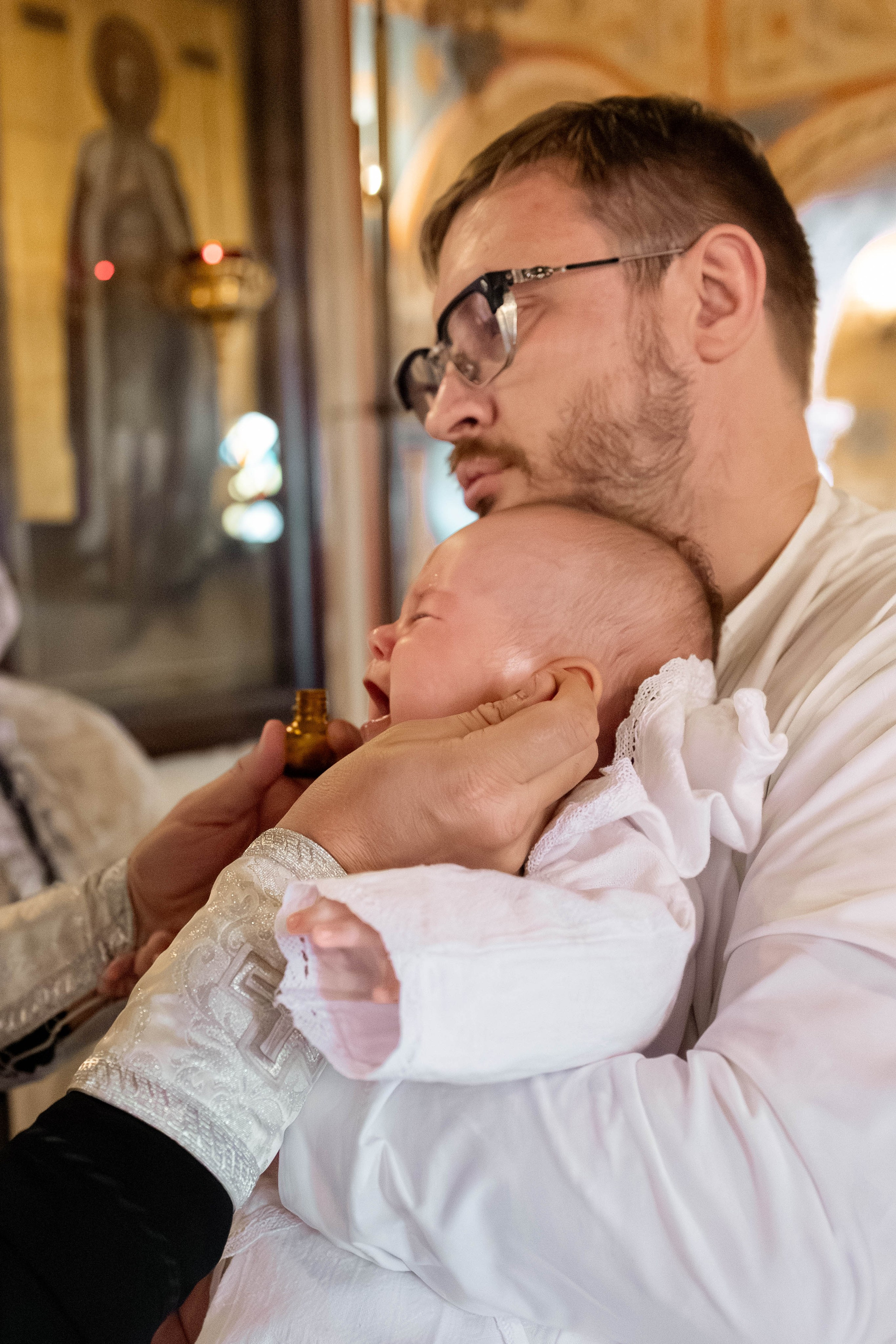 Таинство Крещения Евгения. Фотограф новорождённых Newborn Москва