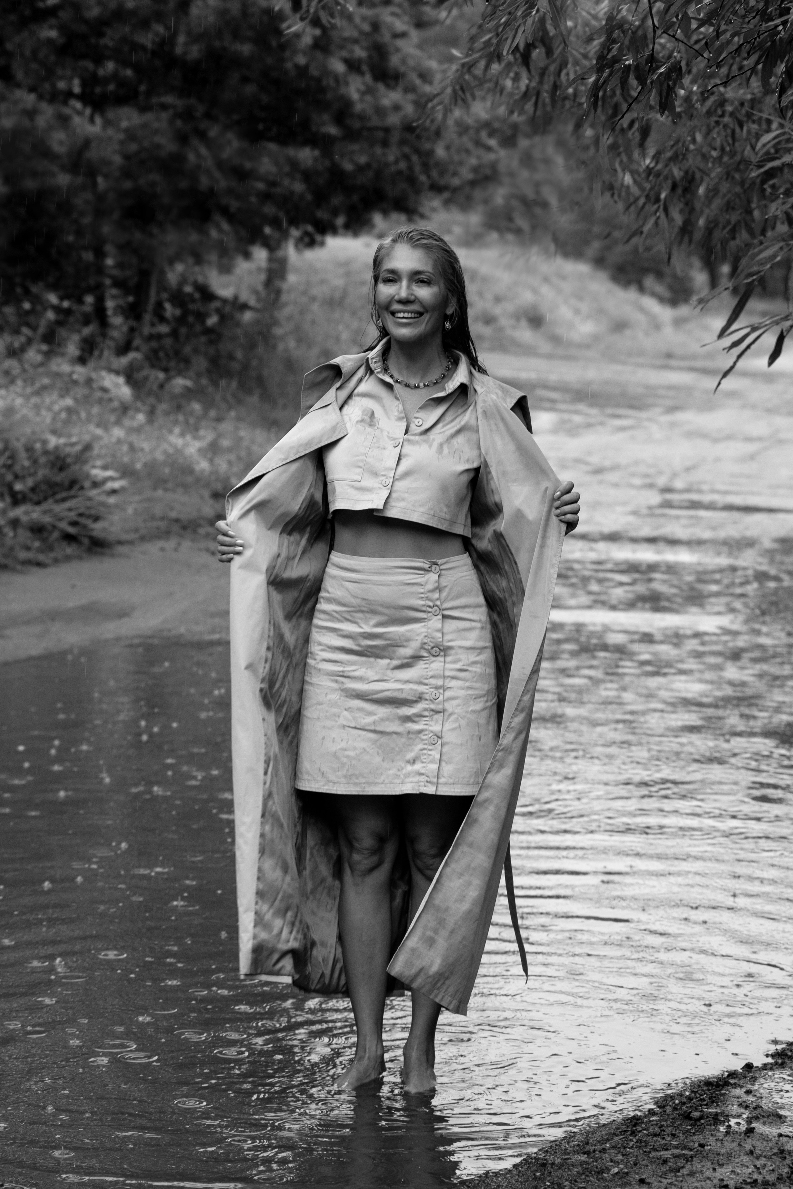 Розалия. Сьемка под дождём в лесу. Фотограф Набережные Челны Казань
