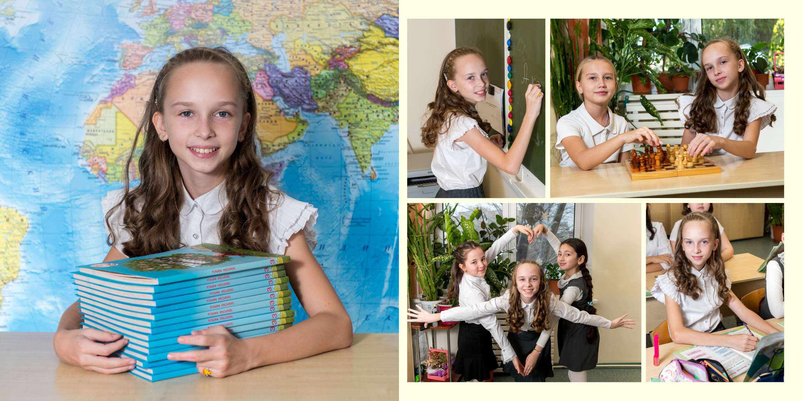 Выпускной альбом для 4 класса (5/6 разворотов). Выпускные альбомы детского сада в Казани