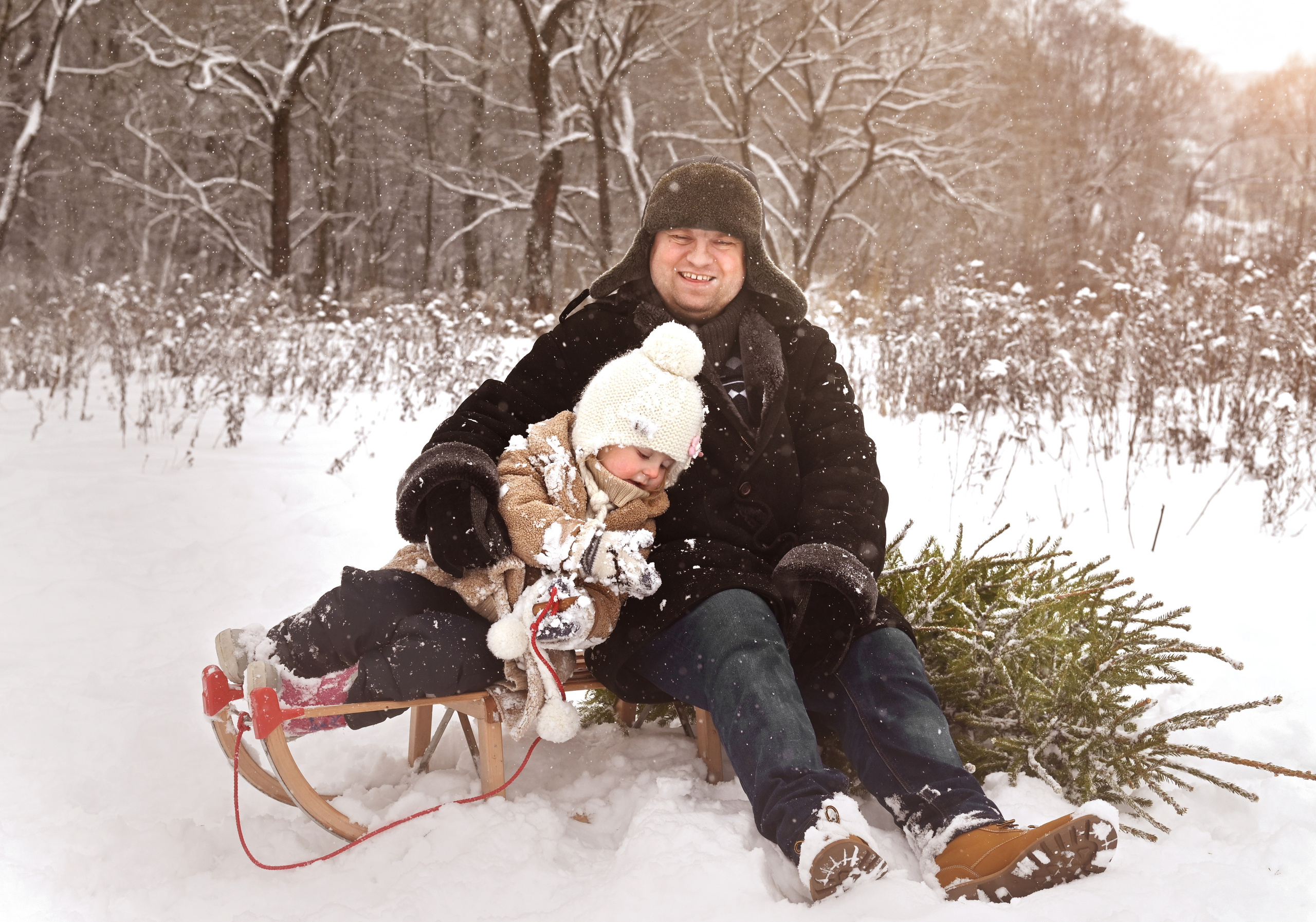 Новогодняя история дочки и папы. Фотограф на Крещение. Семейный фотограф. Москва