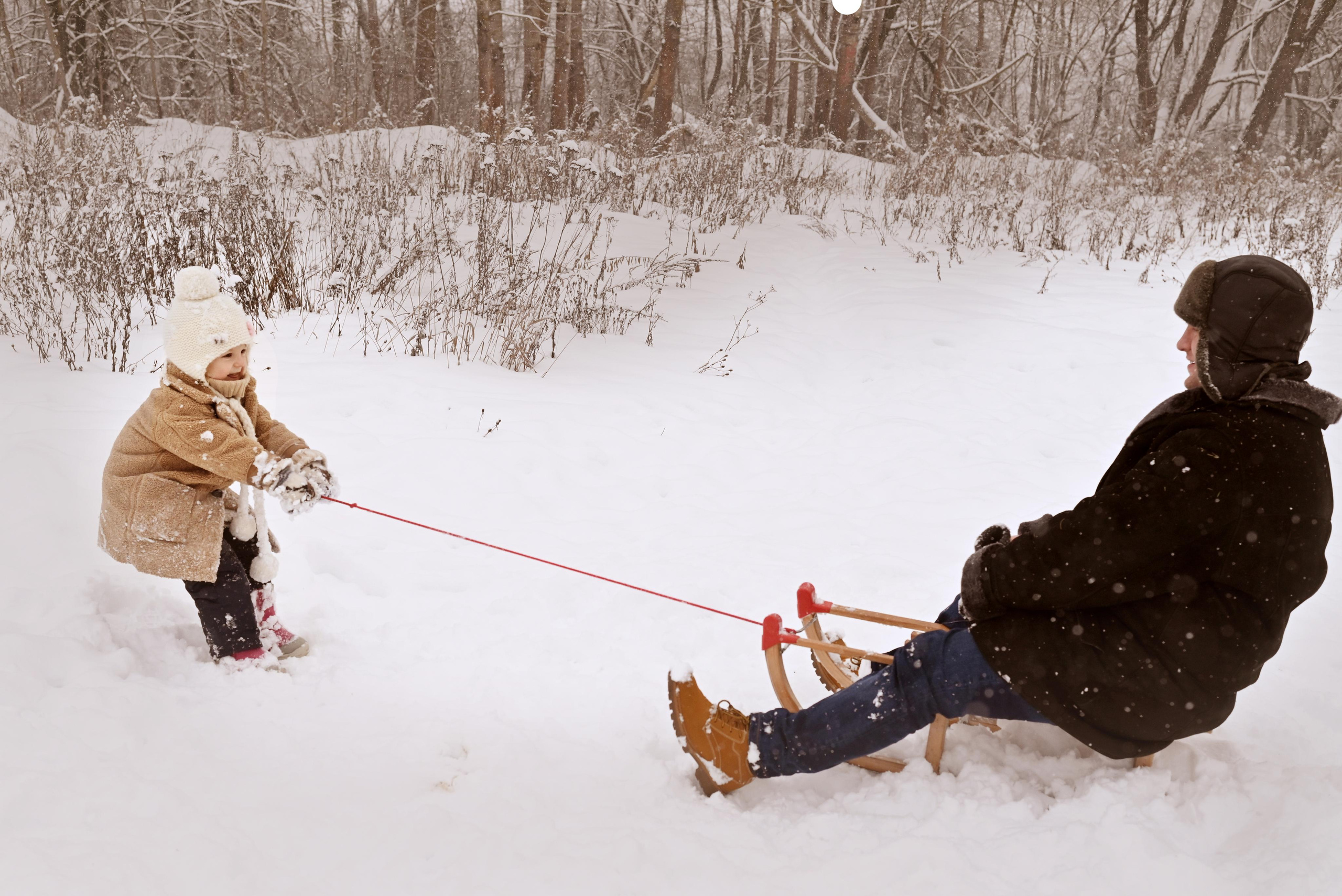 Новогодняя история дочки и папы. Фотограф на Крещение. Семейный фотограф. Москва