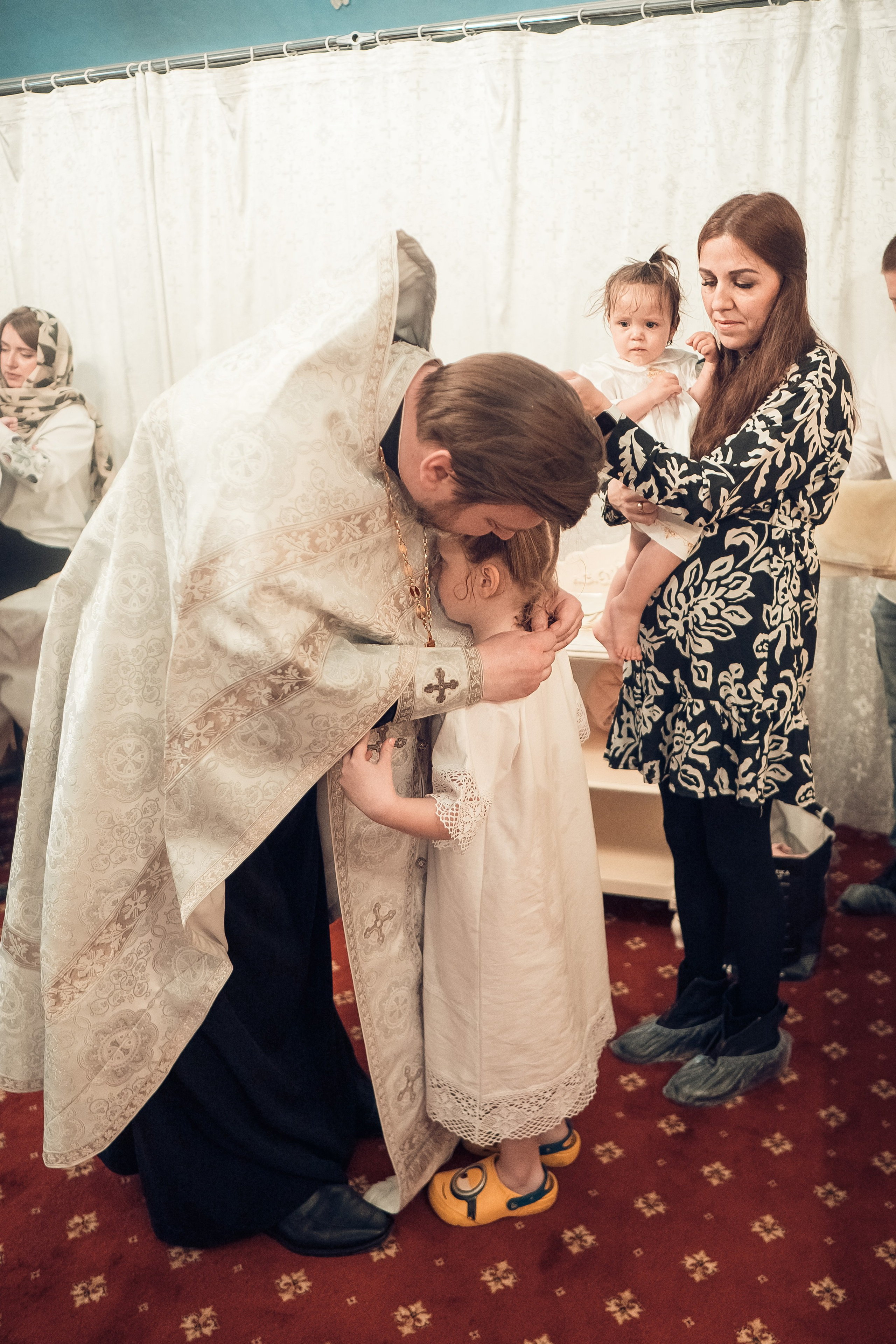 Таинство Крещения Артема, Ангелины и Адрианы