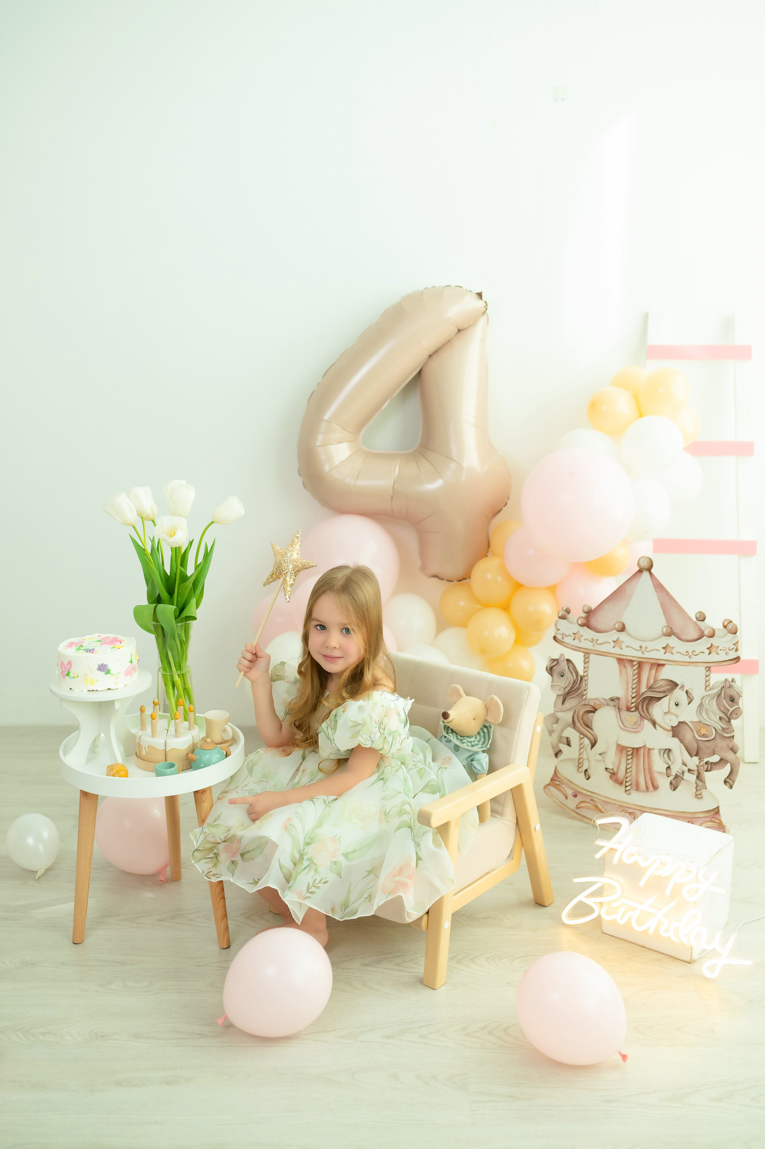 Фотосессия ко Дню Рождения! Алисе — 4 года!. Детский фотограф Ирина Глебова