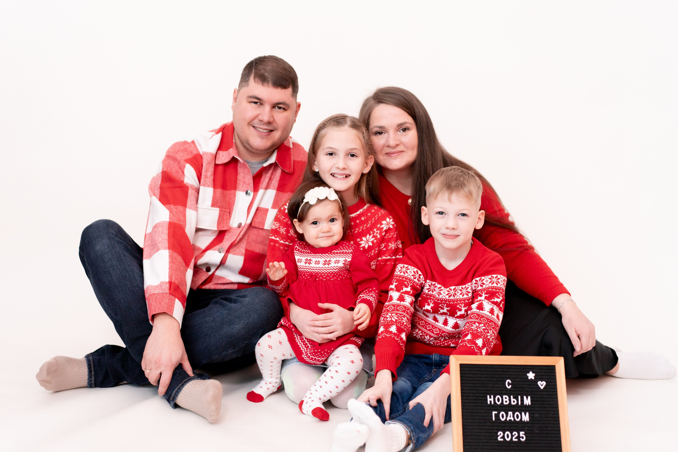 Новогодняя семейная фотосессия. Детская, семейная фотостудия в Санкт-Петербурге