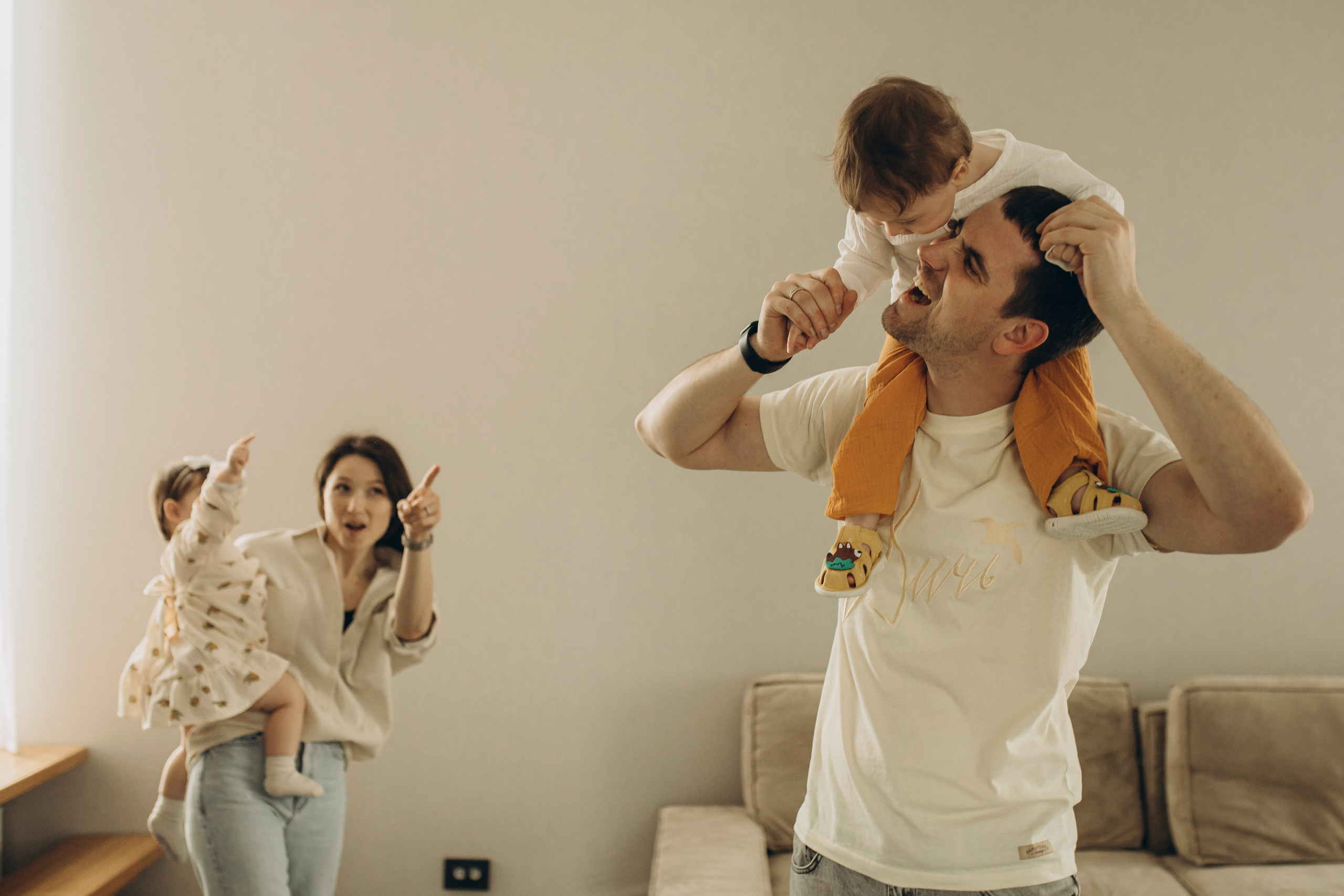 Домашняя семейная фотосессия. Семейный и детский фотограф в Рязани Васюгова Мария