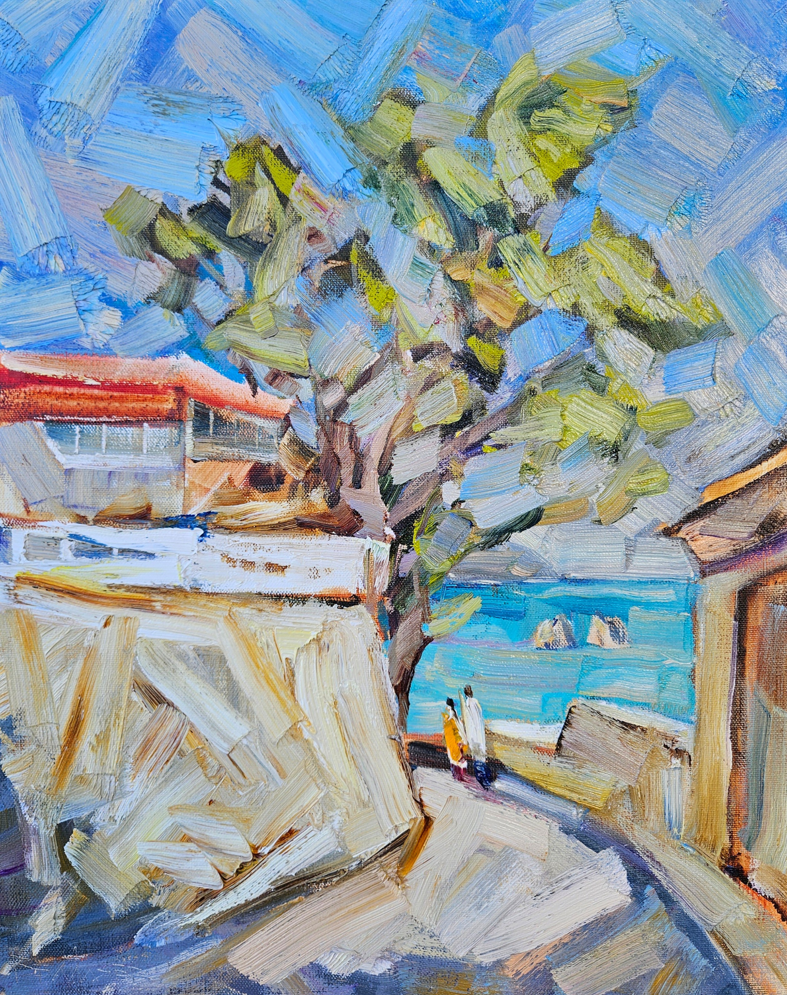 "Улочка в Гурзуфе". 2025. Холст, масло. 50х40. Цена: 15000₽