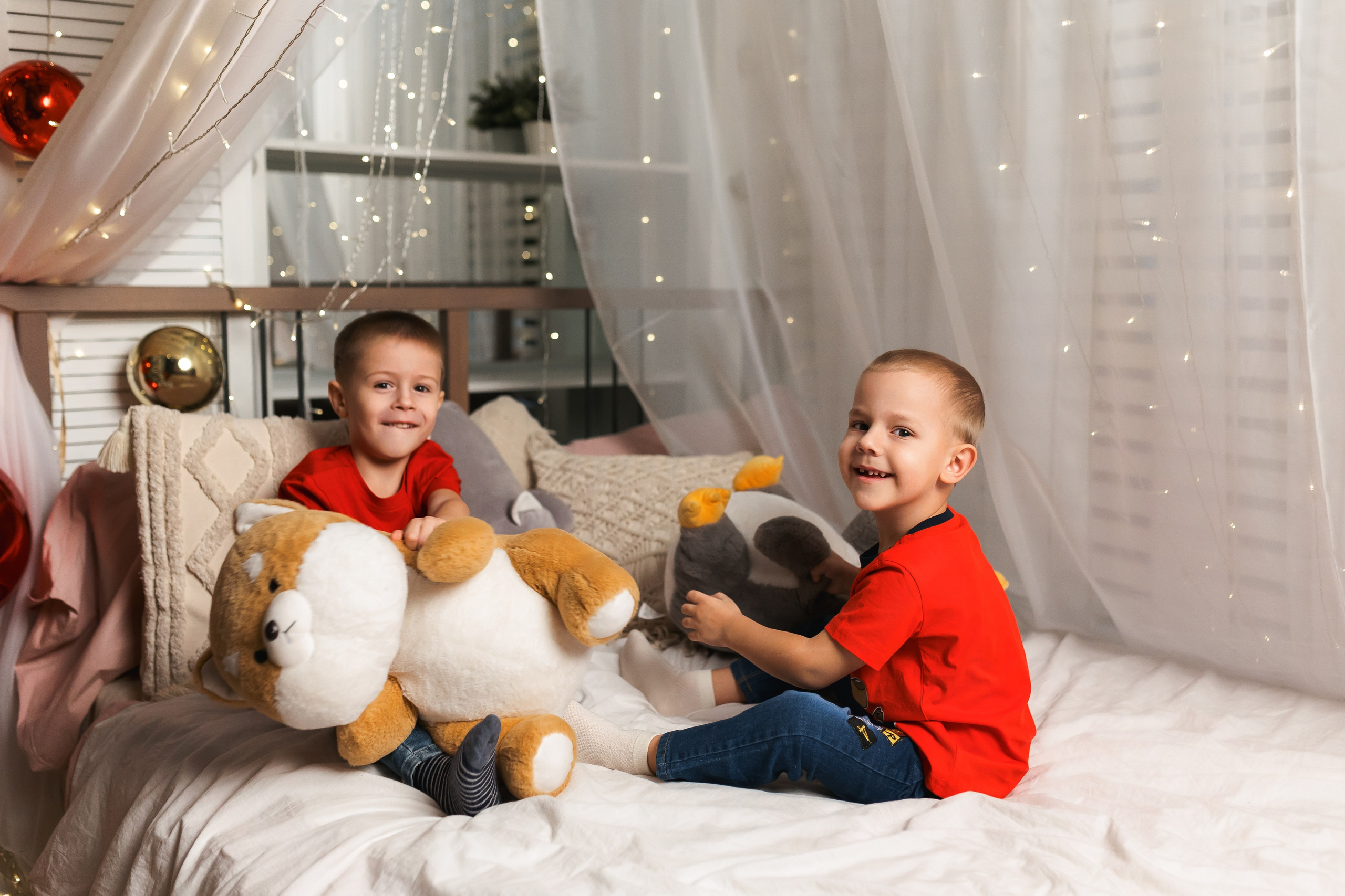 Новогодний фотосет двух семей. Свадебный фотограф в Хабаровске