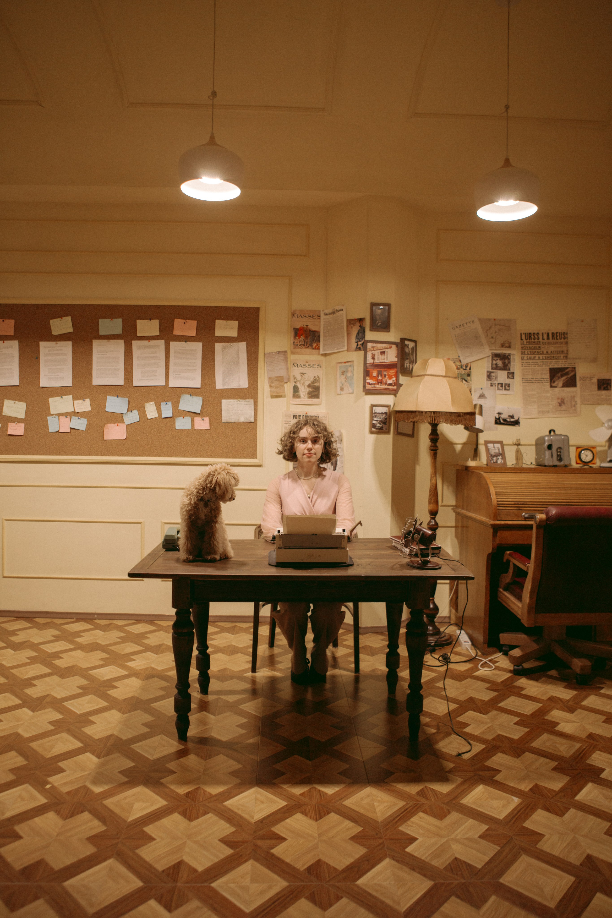 A cinematic daydream in the spirit of Wes Anderson’s style. Portrait, family and pet photographer in Cyprus, Ksenia Bourdelle