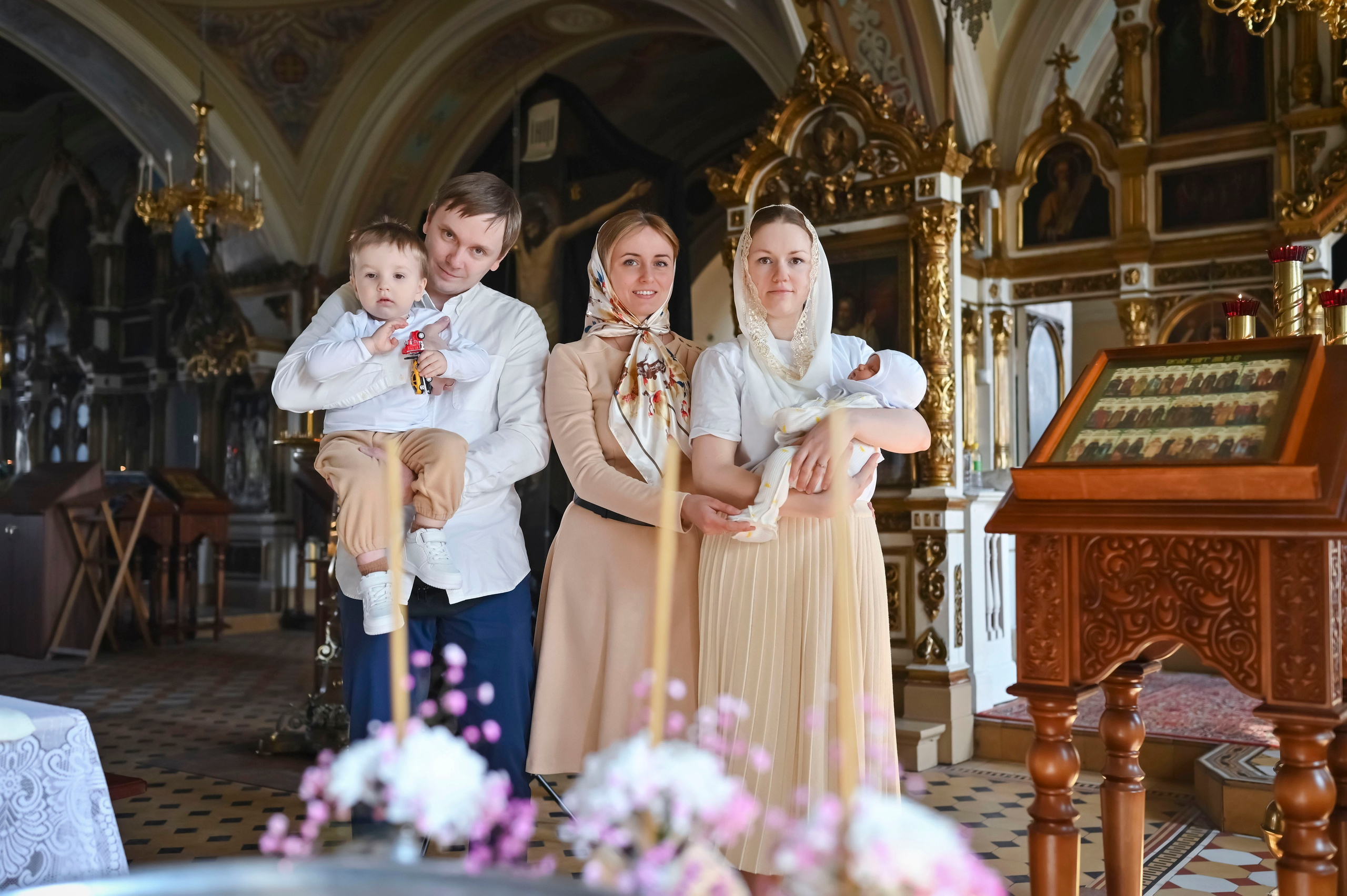 Крещение Эмилии. Семейный фотограф в г. Воскресенск Наталия Молева