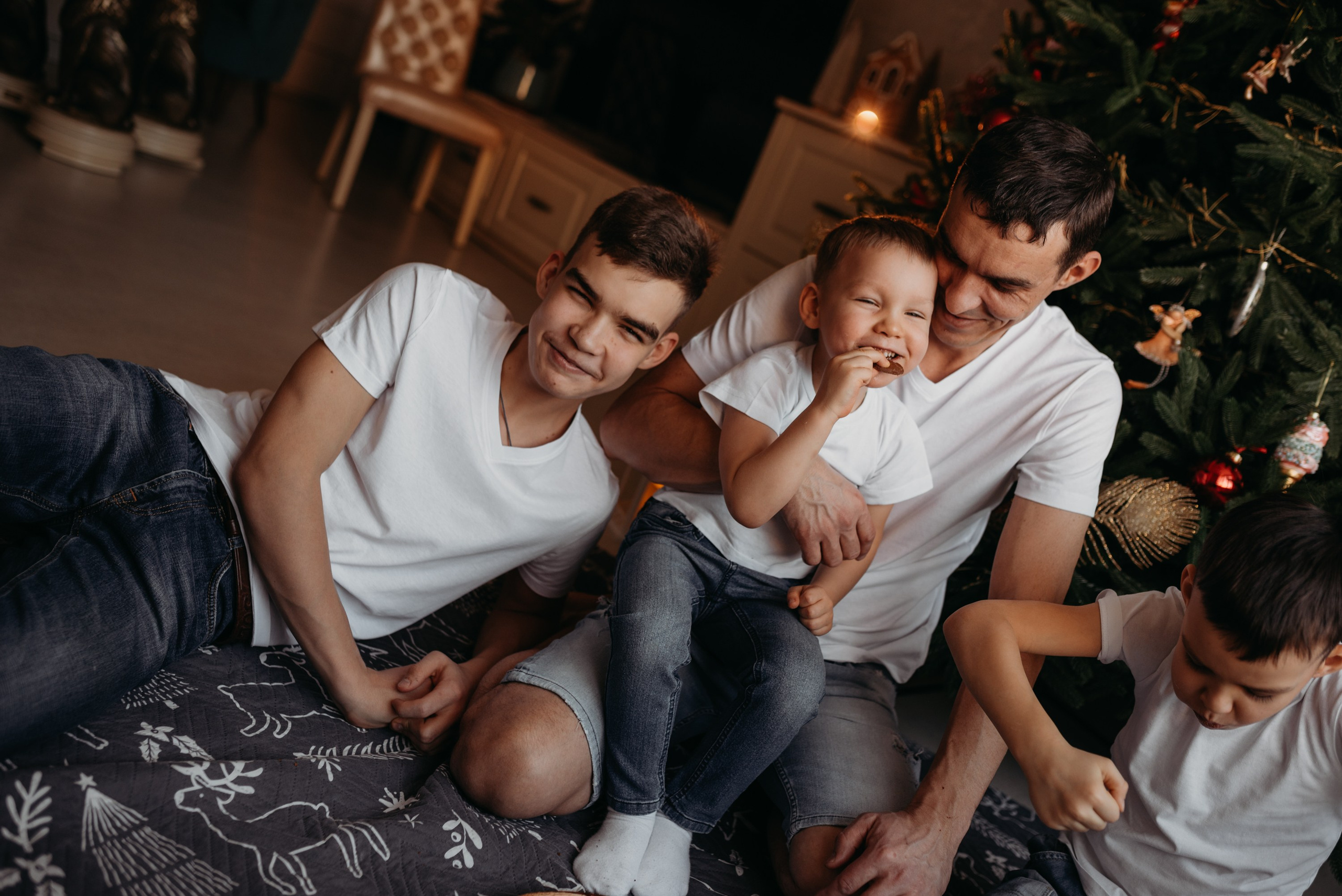 Юлия, Алексей, Тихон, Трофим и Потап. Семейный и детский фотограф в Новосибирске и Краснообске — Анна Ким