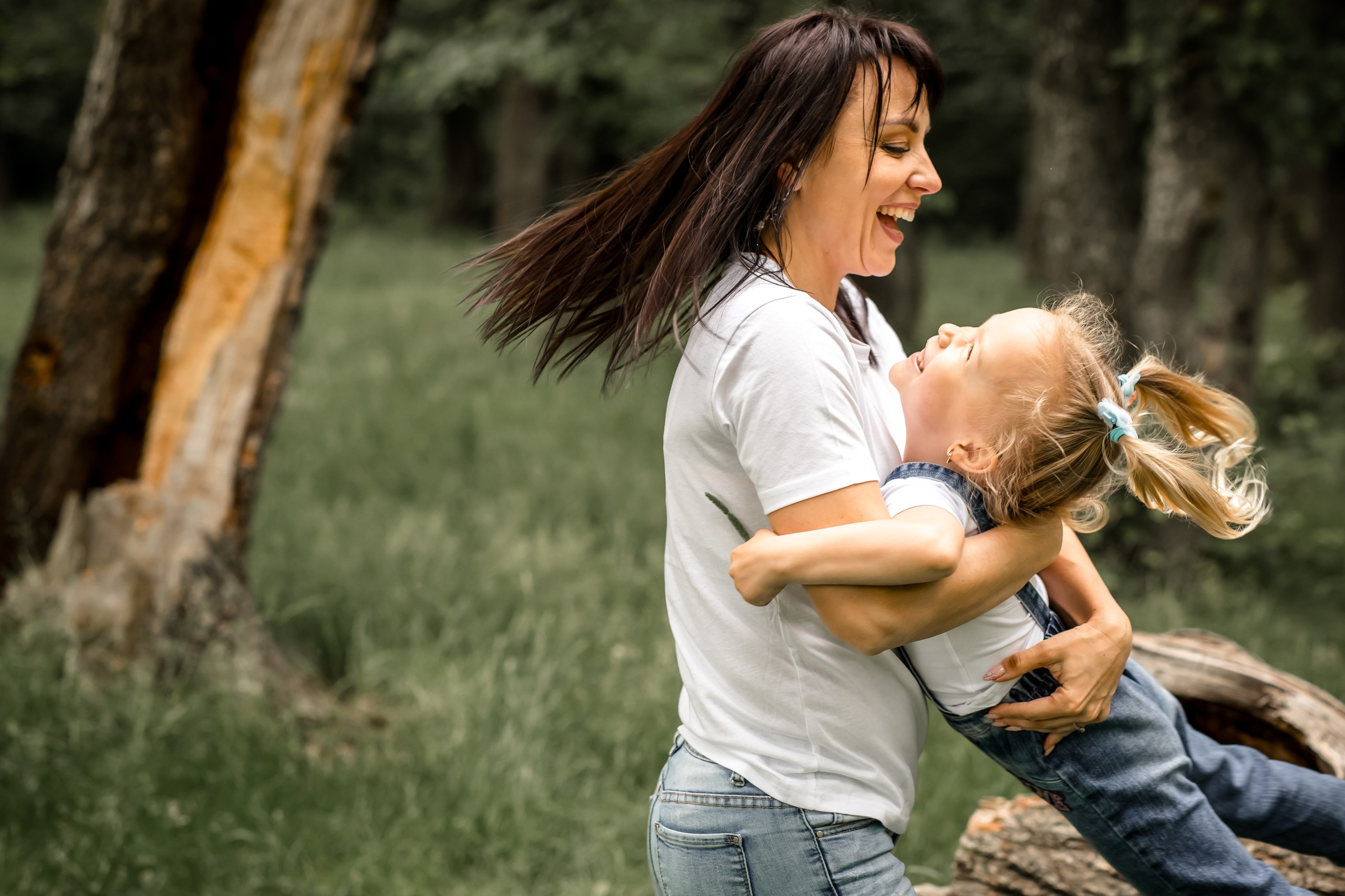 Катя с детками